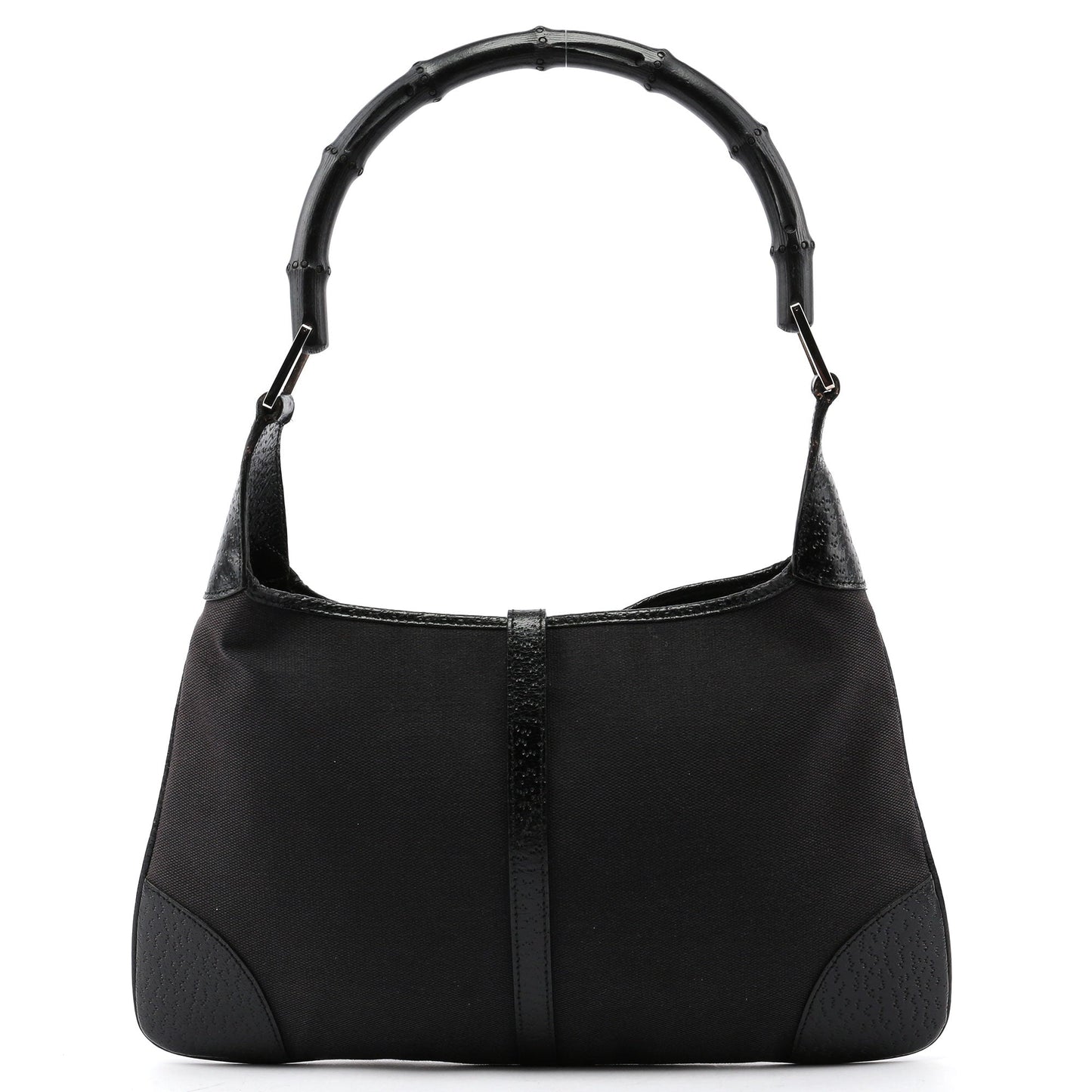 Black Jackie Bamboo Shoulder Bag