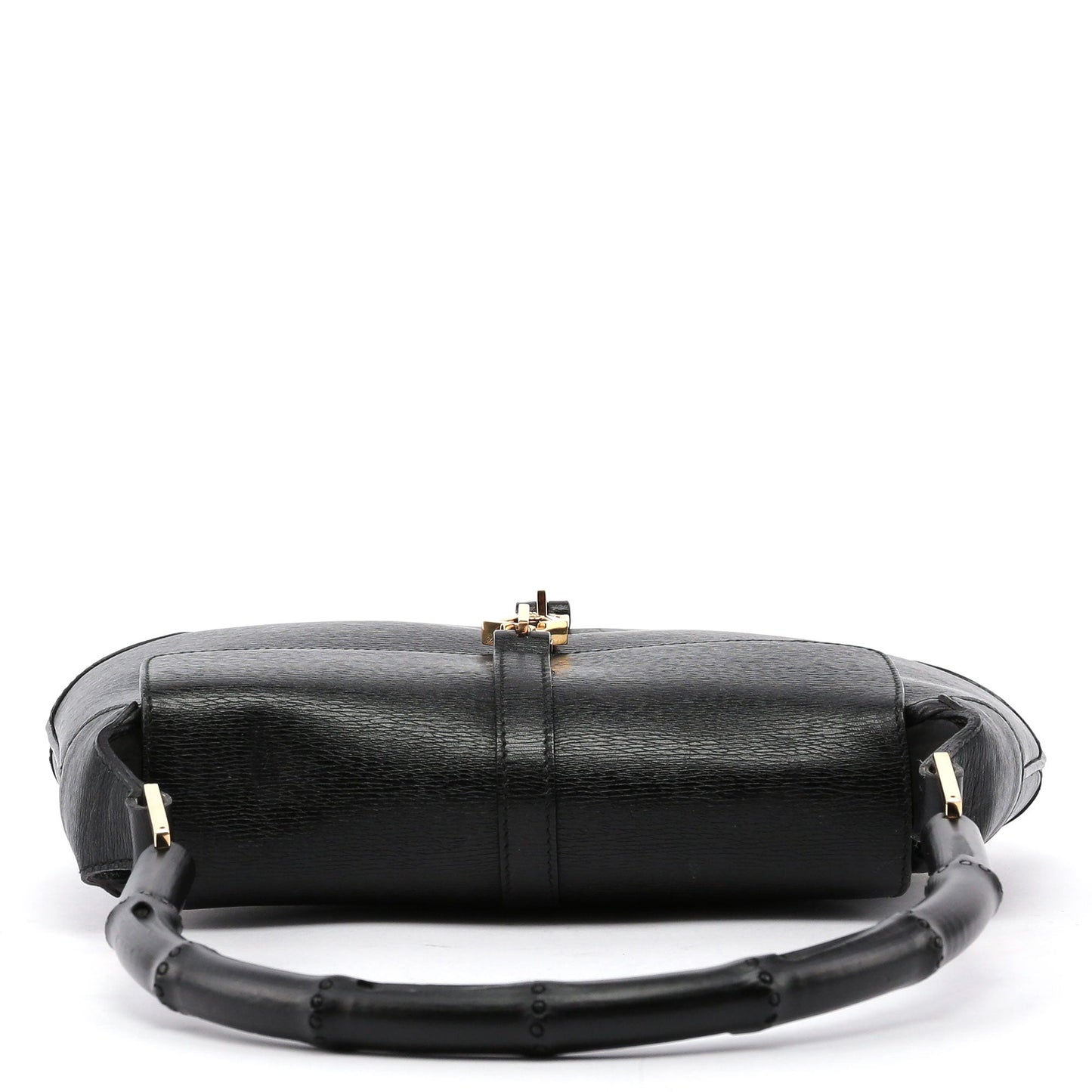 Black Jackie Bamboo Shoulder Bag