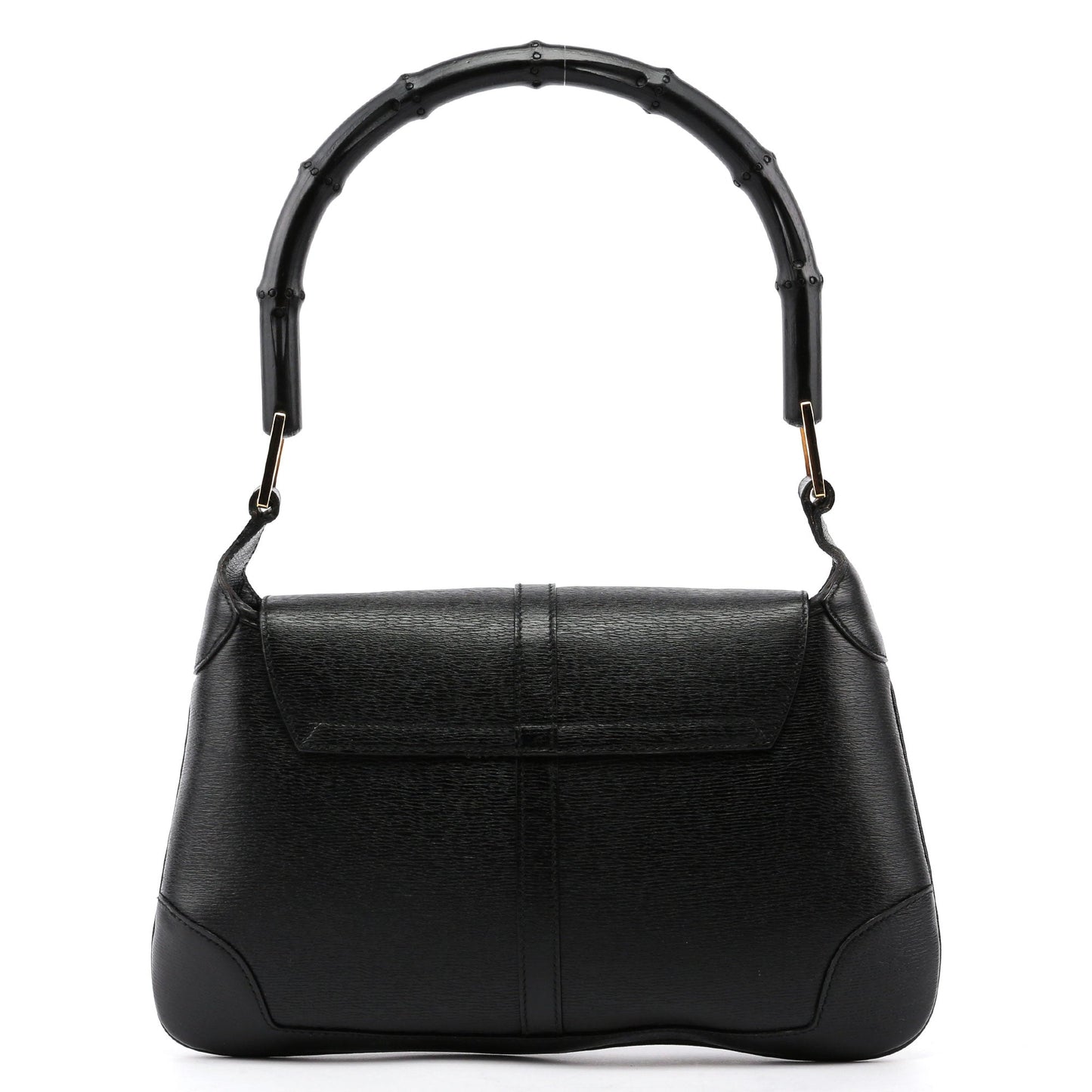 Black Jackie Bamboo Shoulder Bag