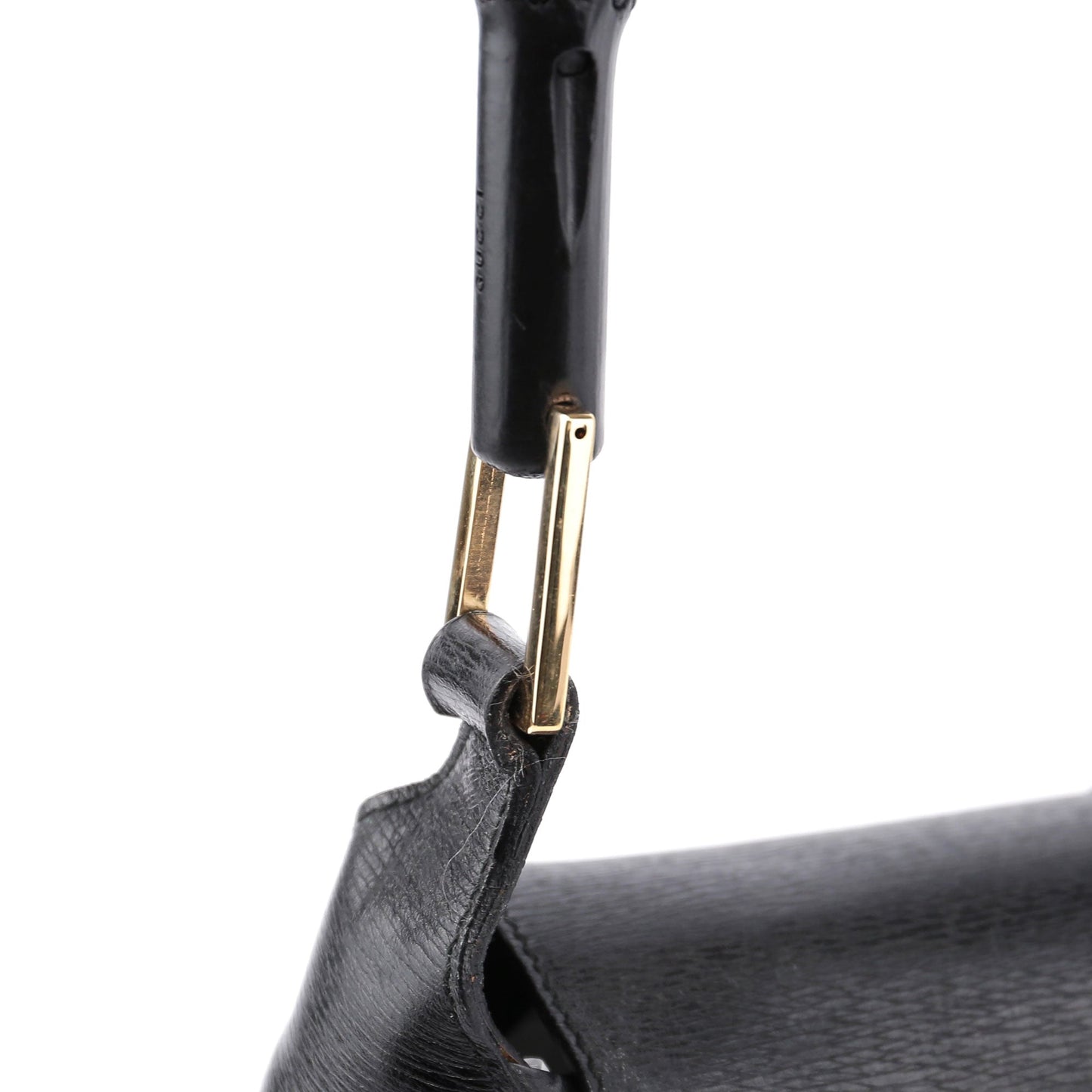 Black Jackie Bamboo Shoulder Bag