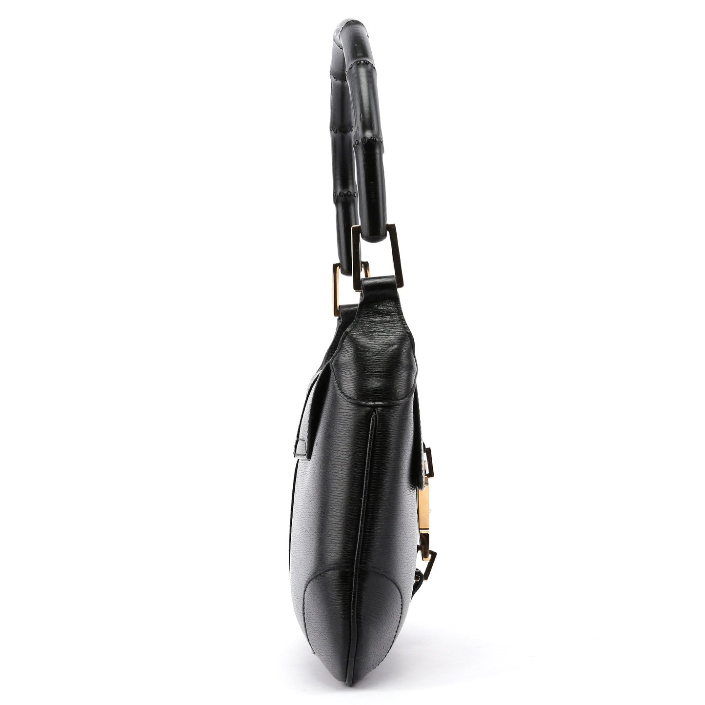 Black Jackie Bamboo Shoulder Bag