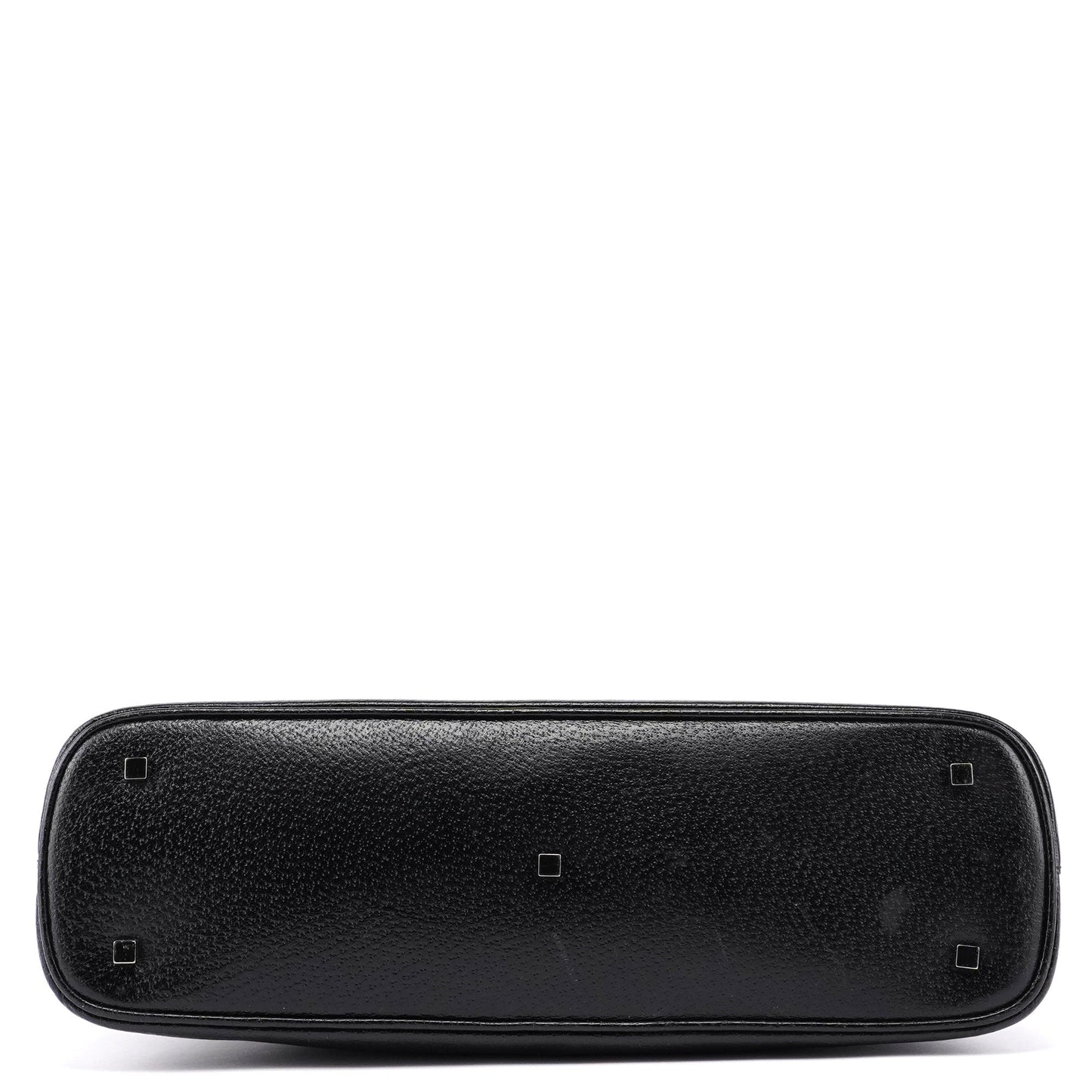 Black Leather Bamboo 2-Way Tote