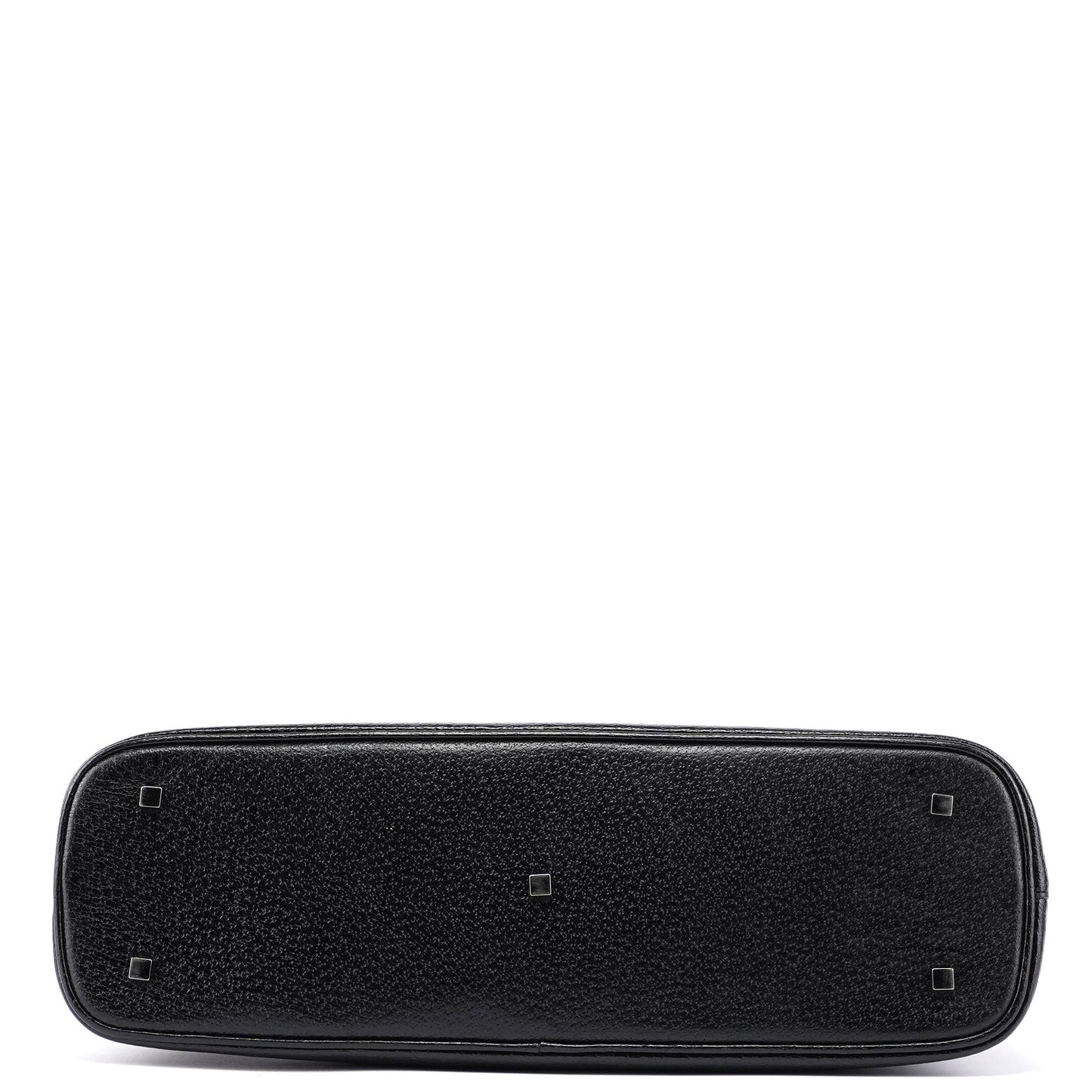 Black Leather Bamboo 2-Way Tote