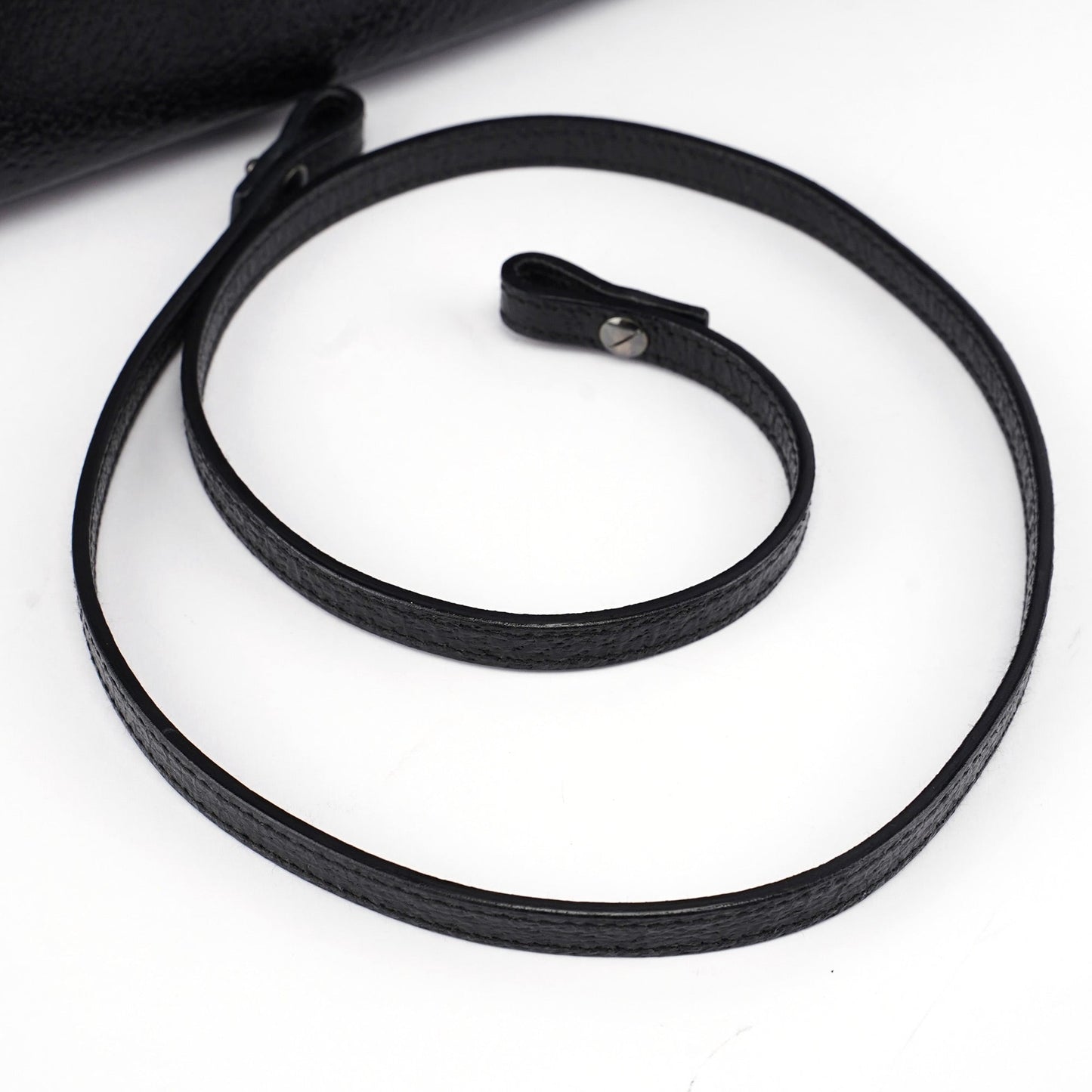 Black Leather Bamboo 2-Way Tote