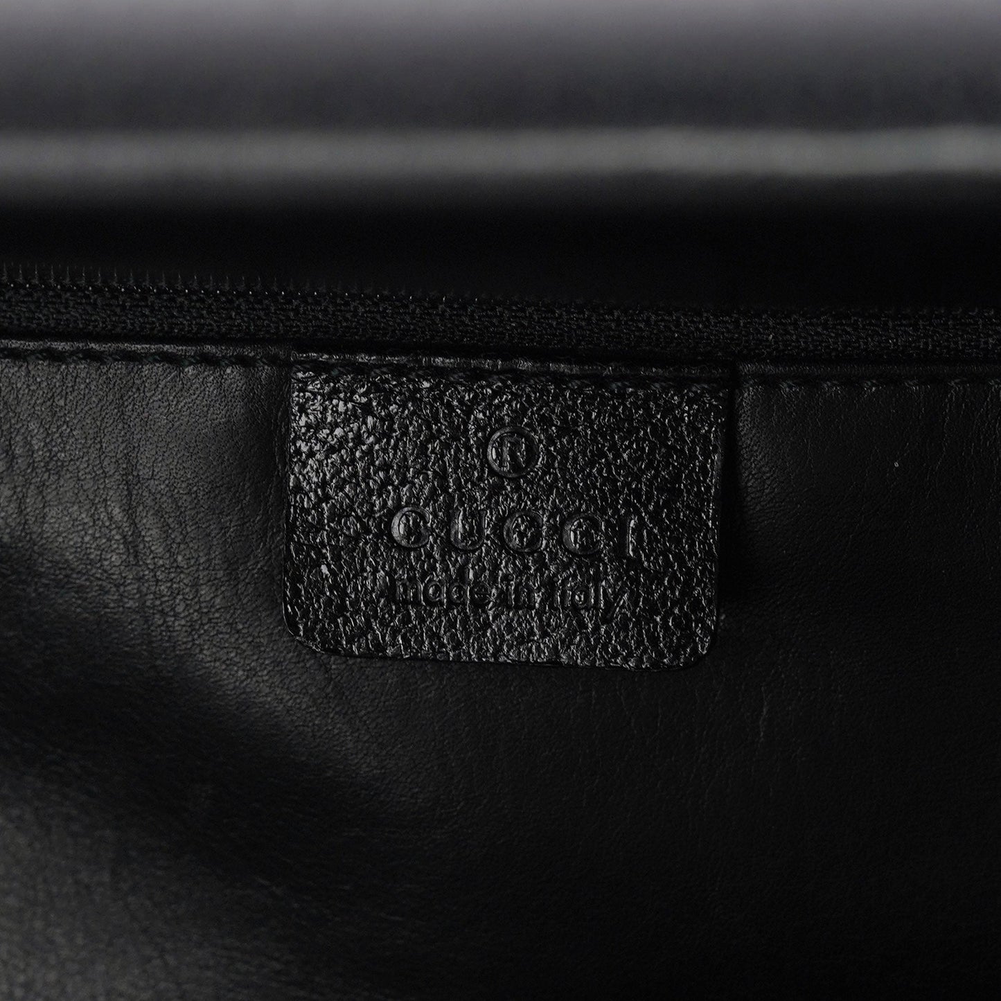 Black Leather Bamboo 2-Way Tote Bag