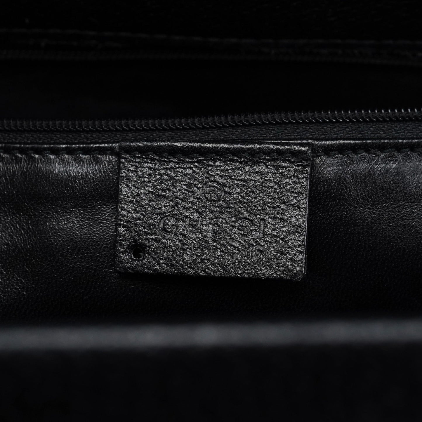 Black Leather Bamboo 2-Way Tote Bag