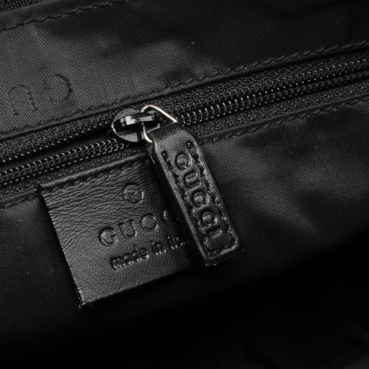 Black Leather Bamboo Hobo Bag