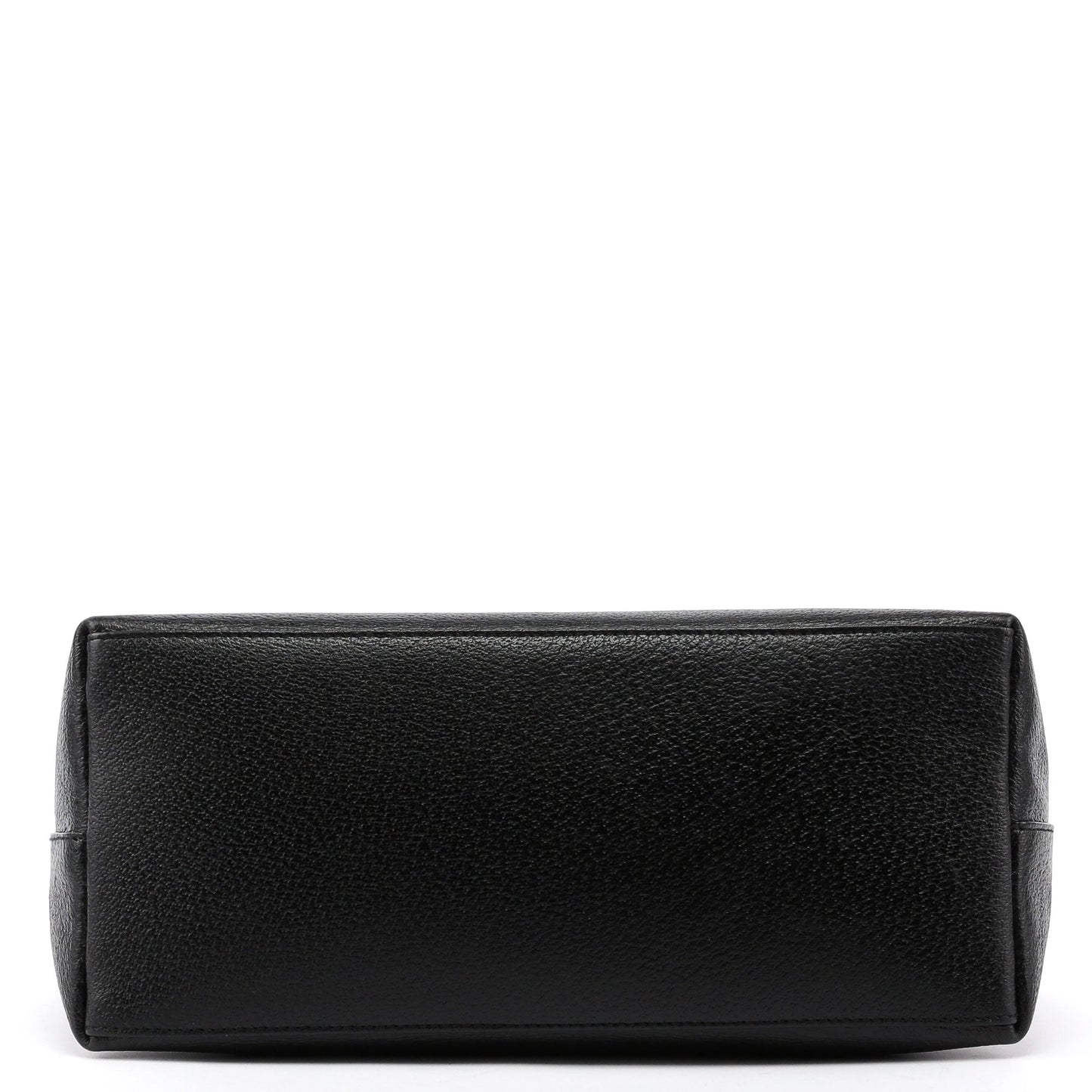 Black Leather Bamboo Hobo Bag