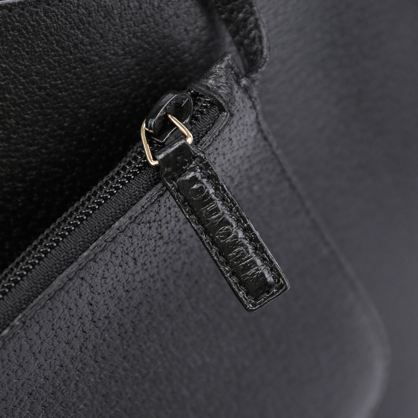 Black Leather Bamboo Hobo Bag