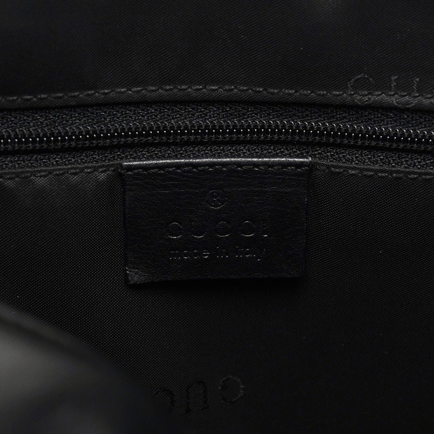 Black Leather Bamboo Shoulder Bag