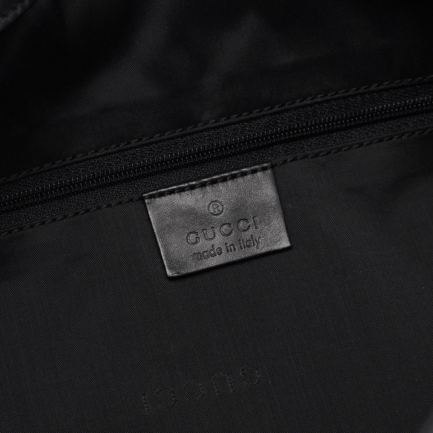 Black Leather Bamboo Shoulder Bag