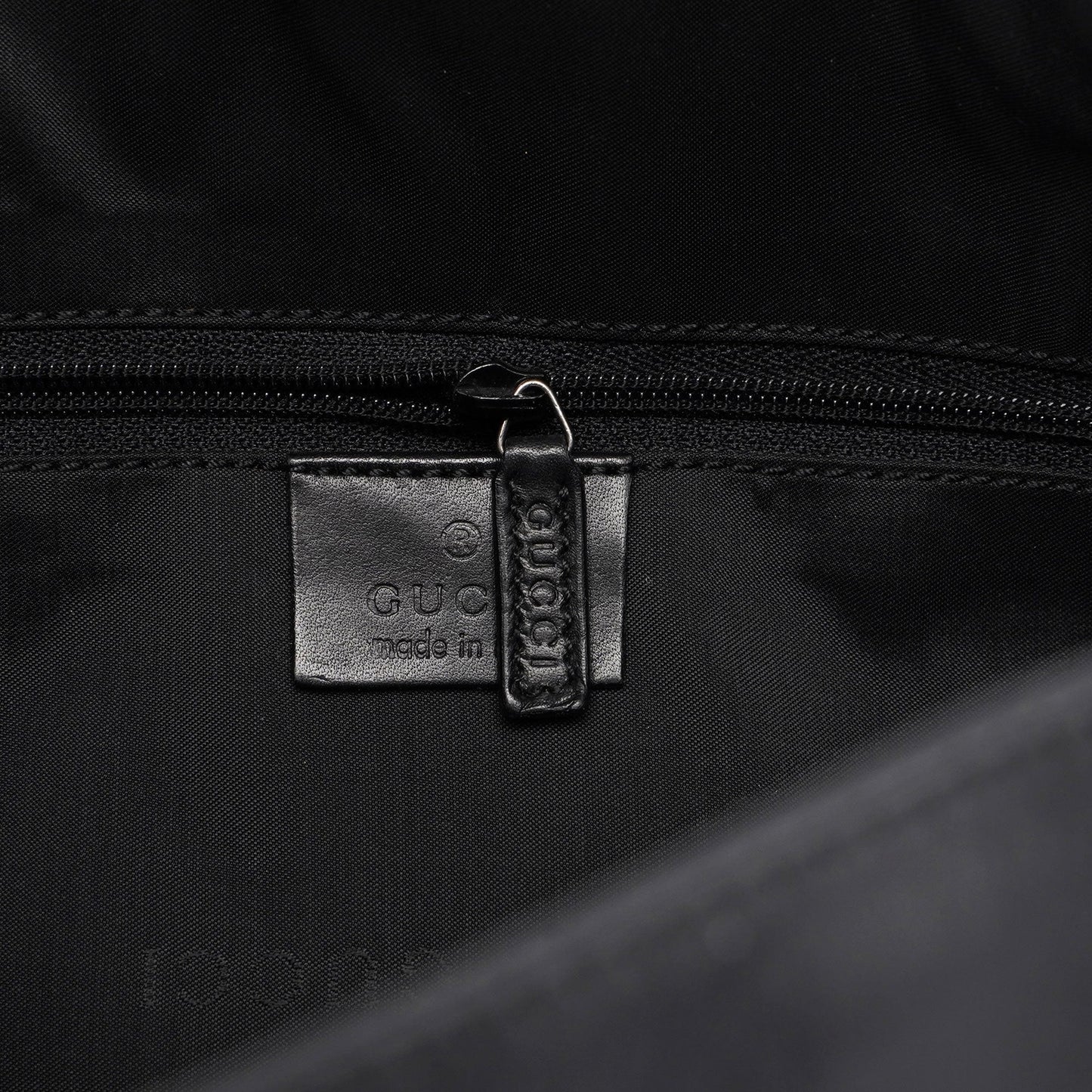 Black Leather Bamboo Shoulder Bag