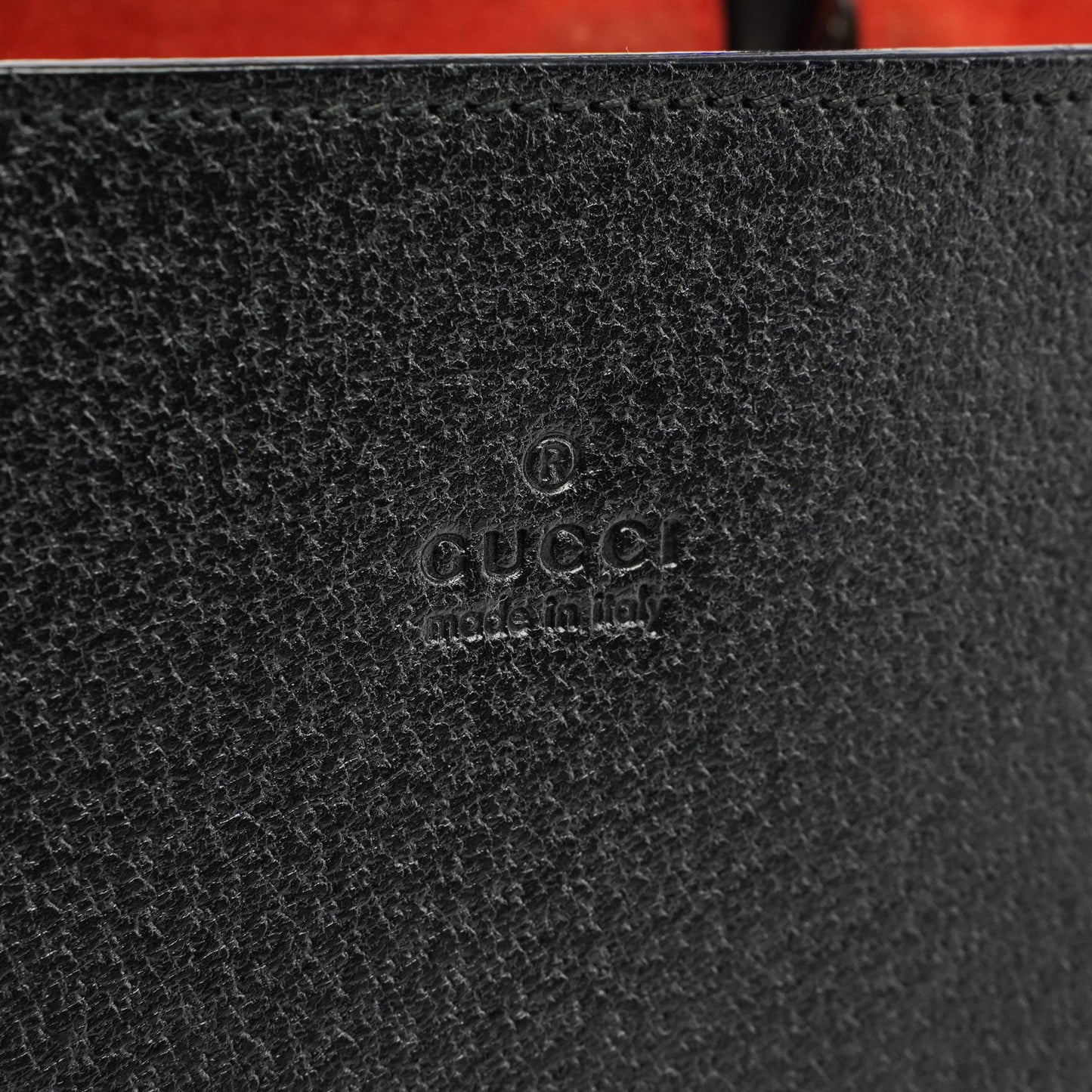 Black Leather Bamboo Tote