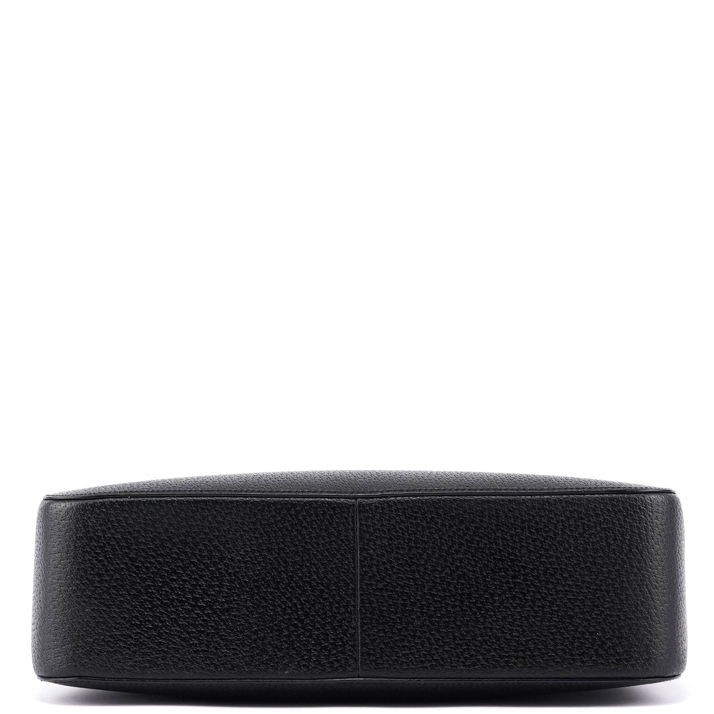 Black Leather Bamboo Tote