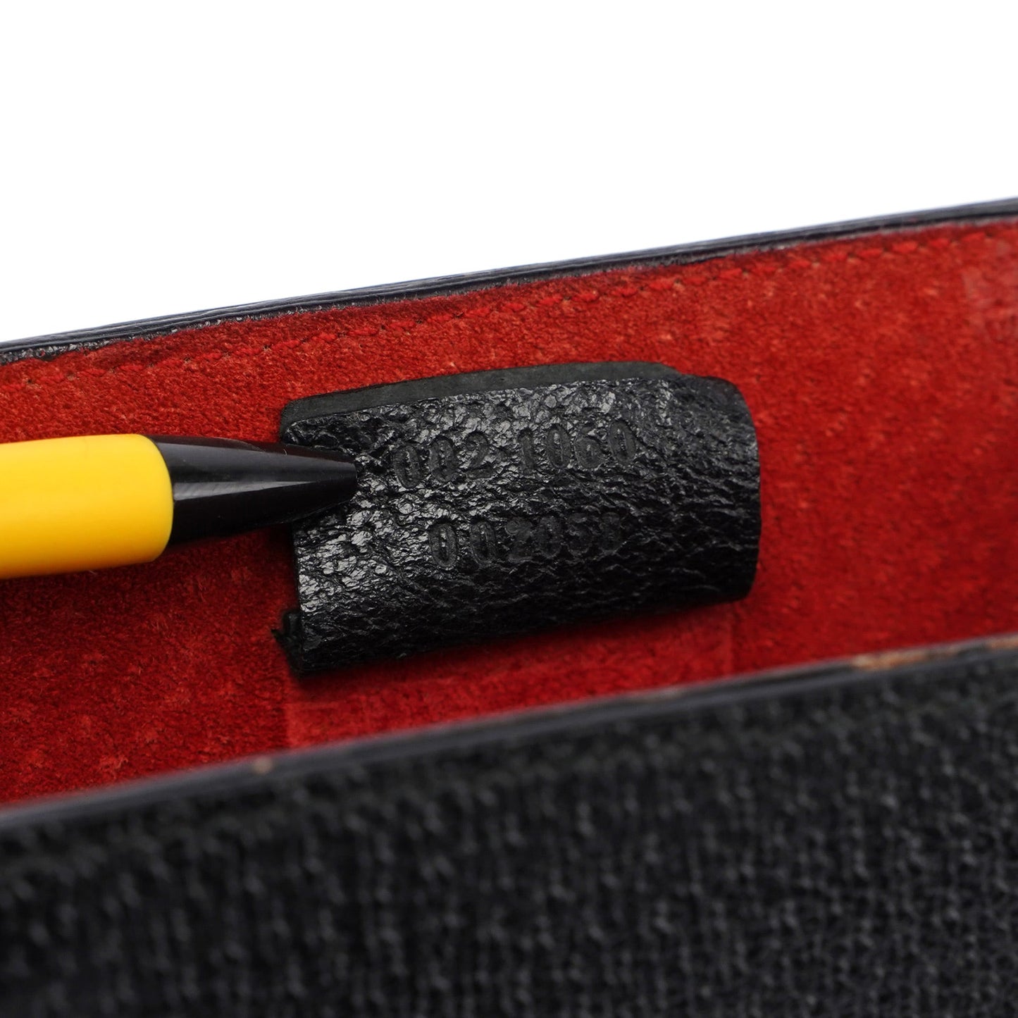 Black Leather Bamboo Tote