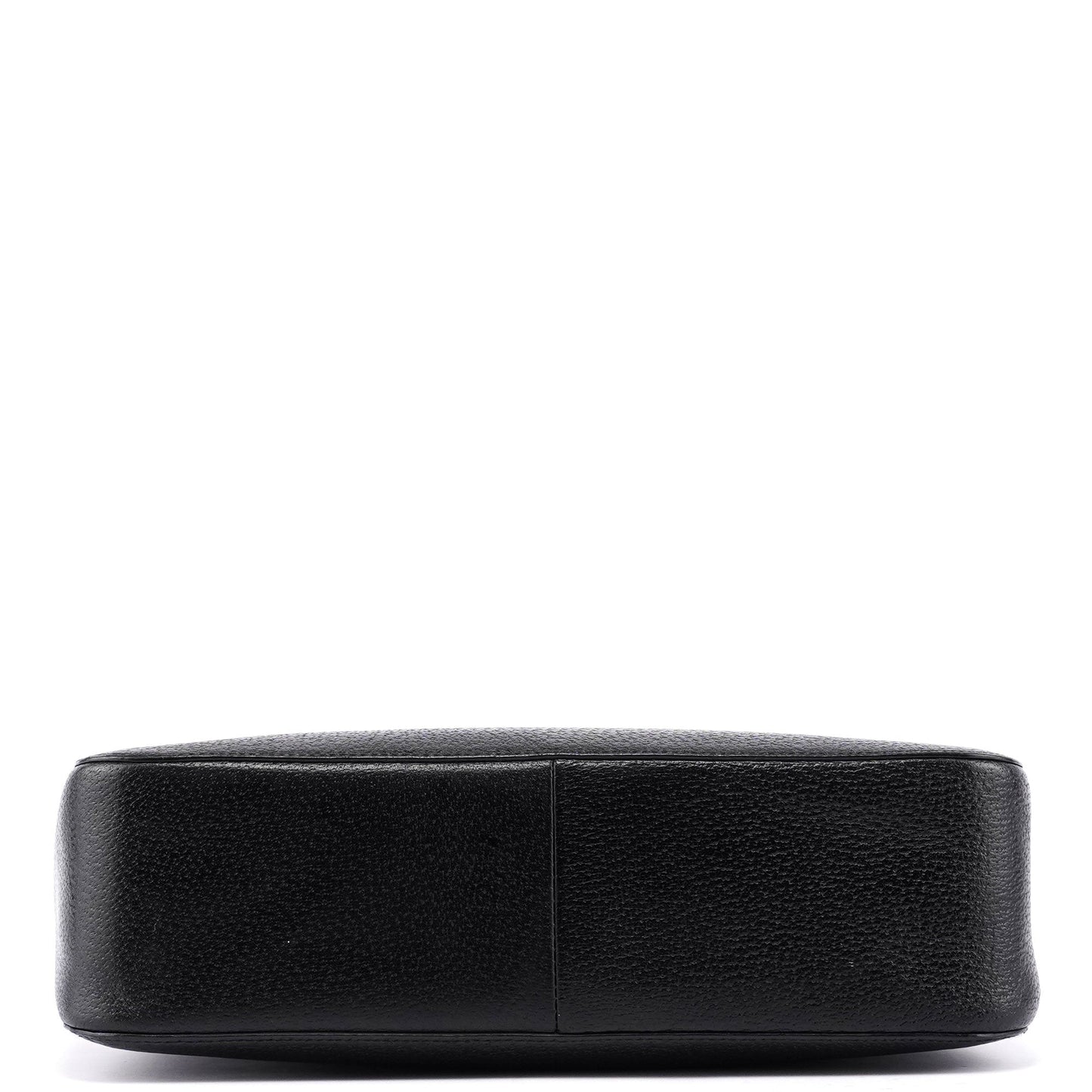 Black Leather Bamboo Tote