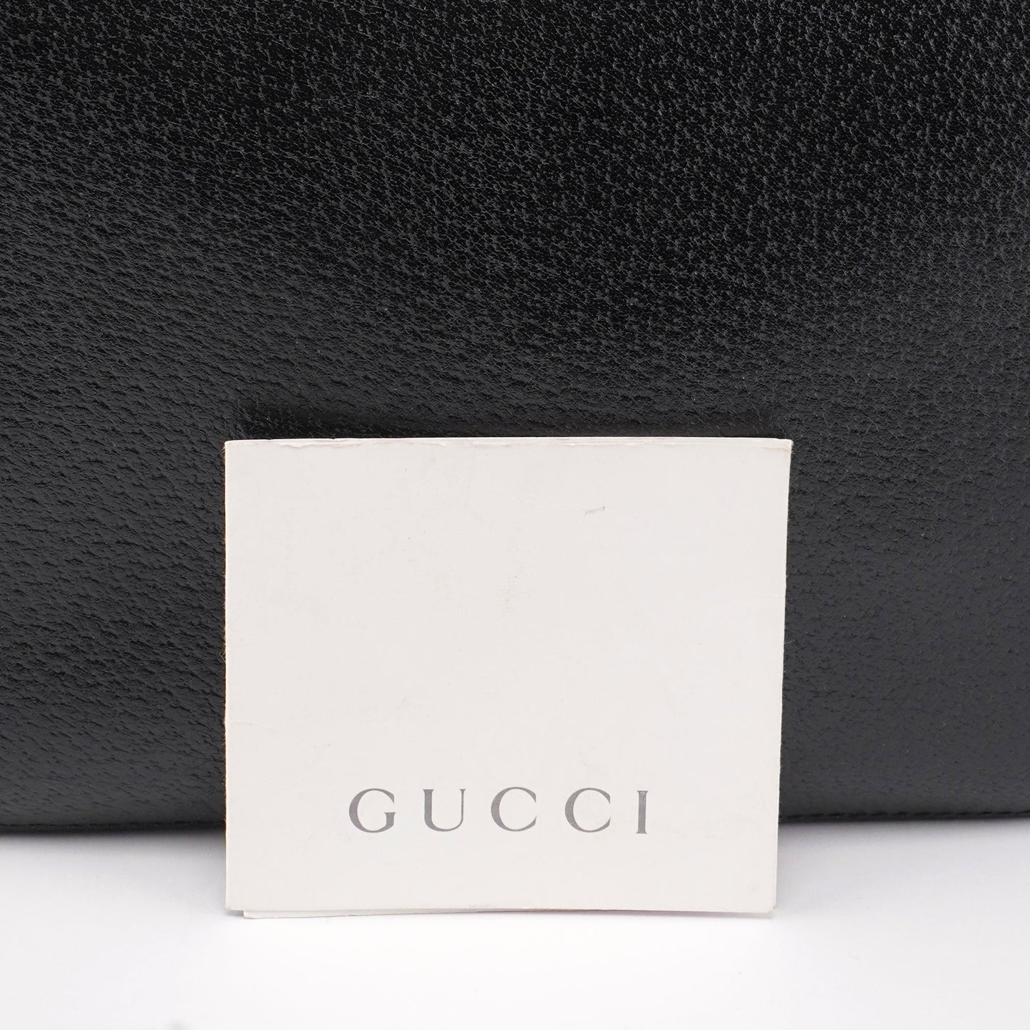 Black Leather Bamboo Tote