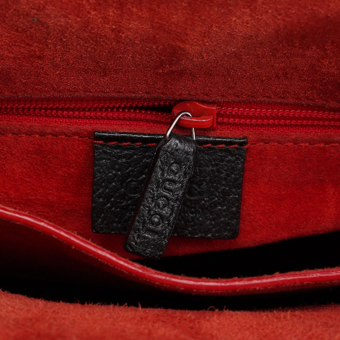 Black Leather Bamboo Tote