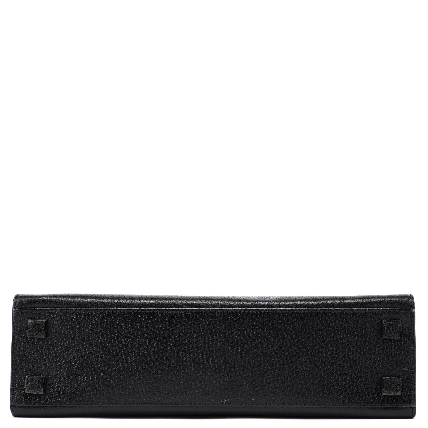 Black Leather Bamboo Tote