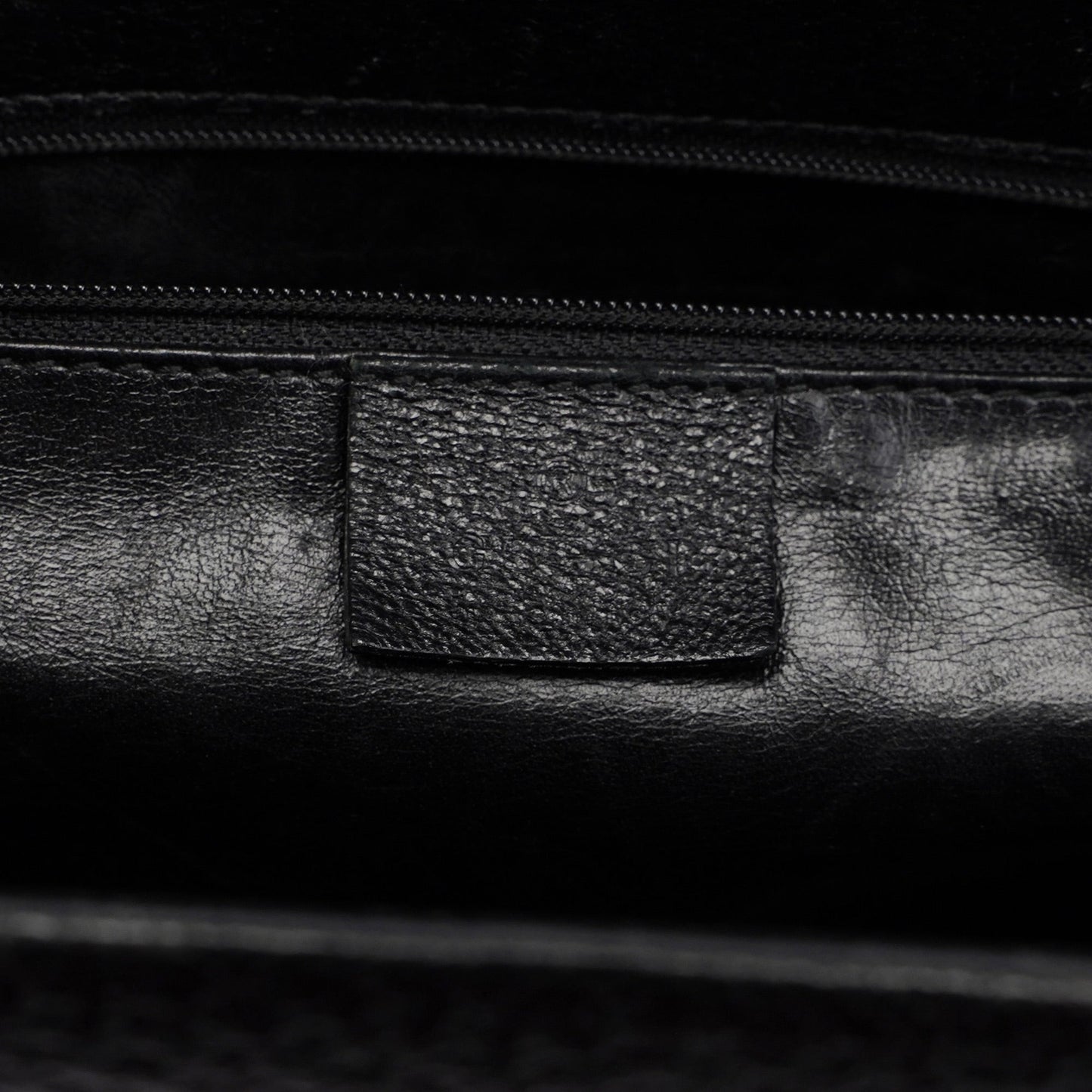 Black Leather Bamboo Tote