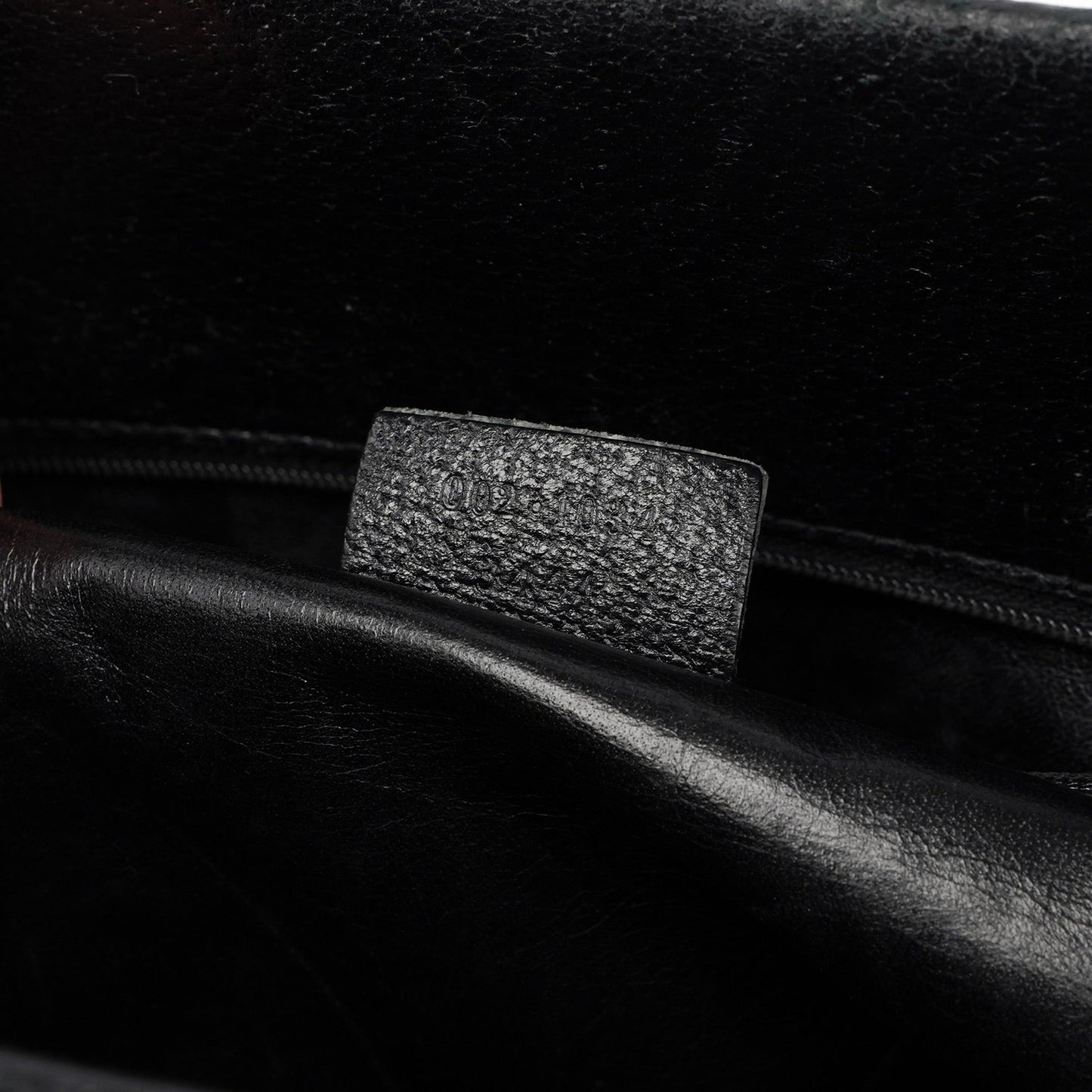 Black Leather Bamboo Tote