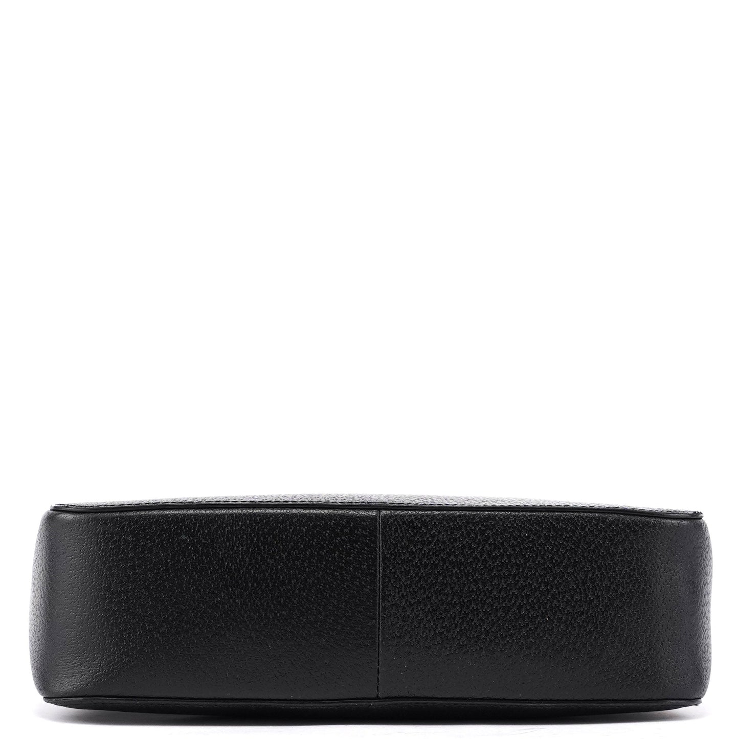 Black Leather Bamboo Tote