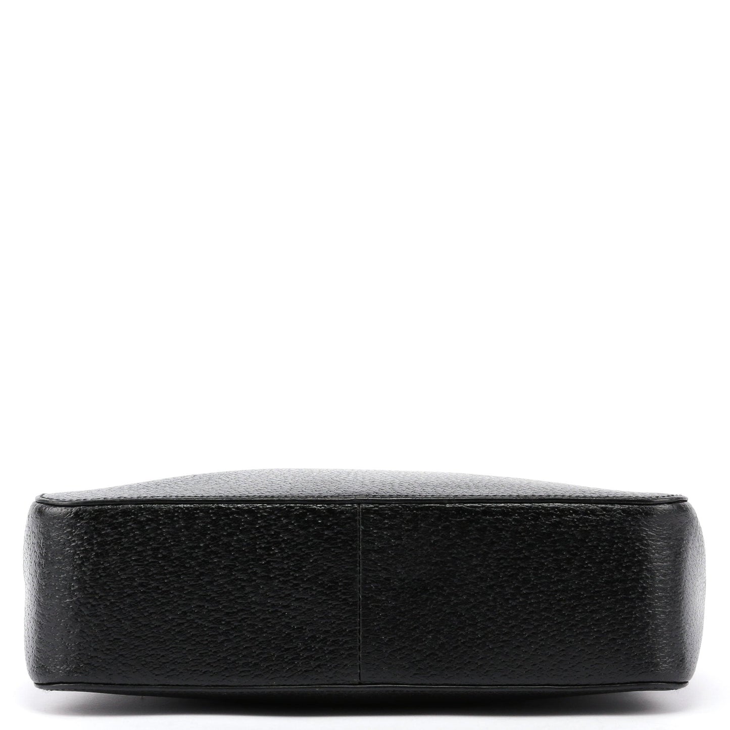 Black Leather Bamboo Tote Bag