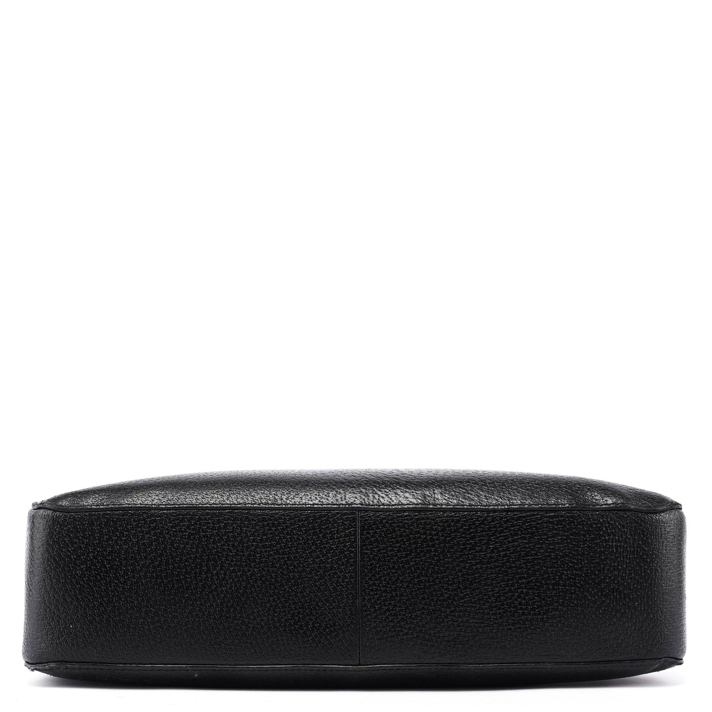 Black Leather Bamboo Tote Red Int