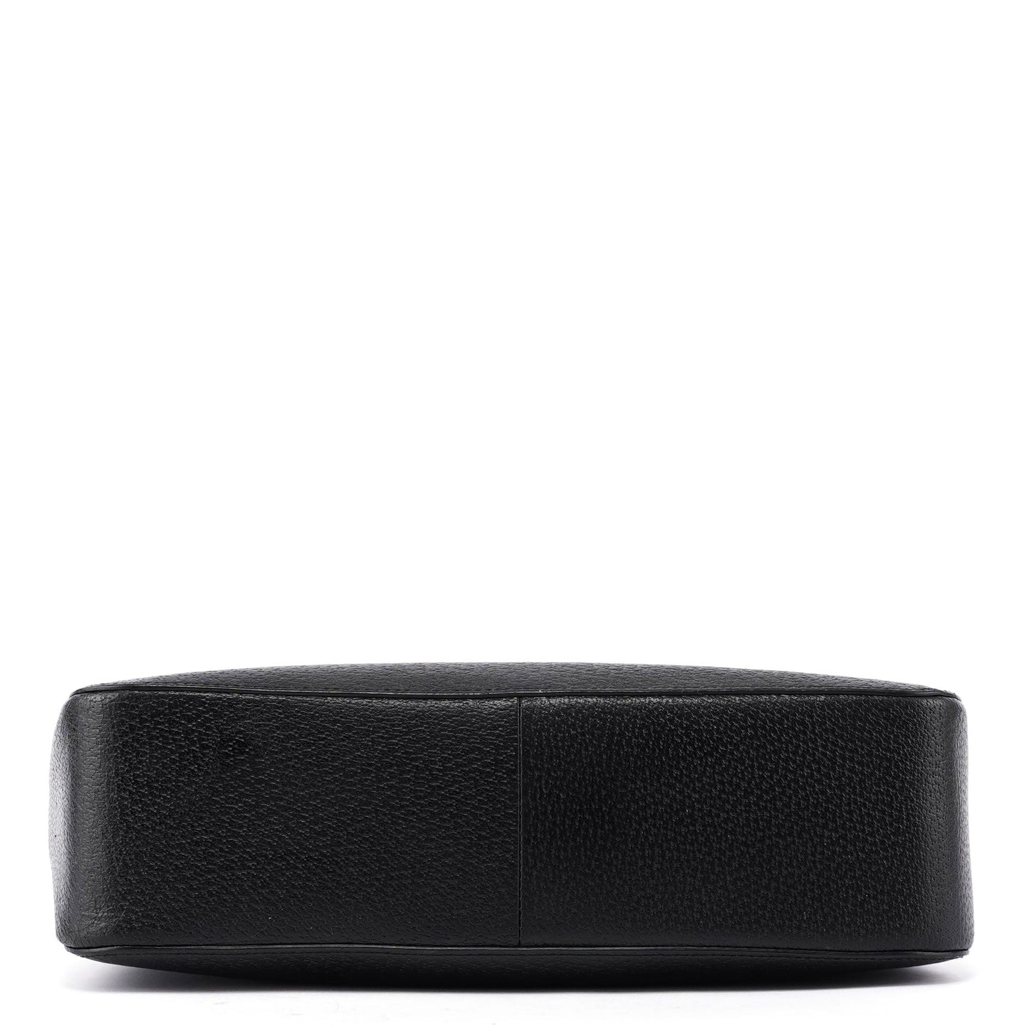 Black Leather Bamboo Tote Red Int