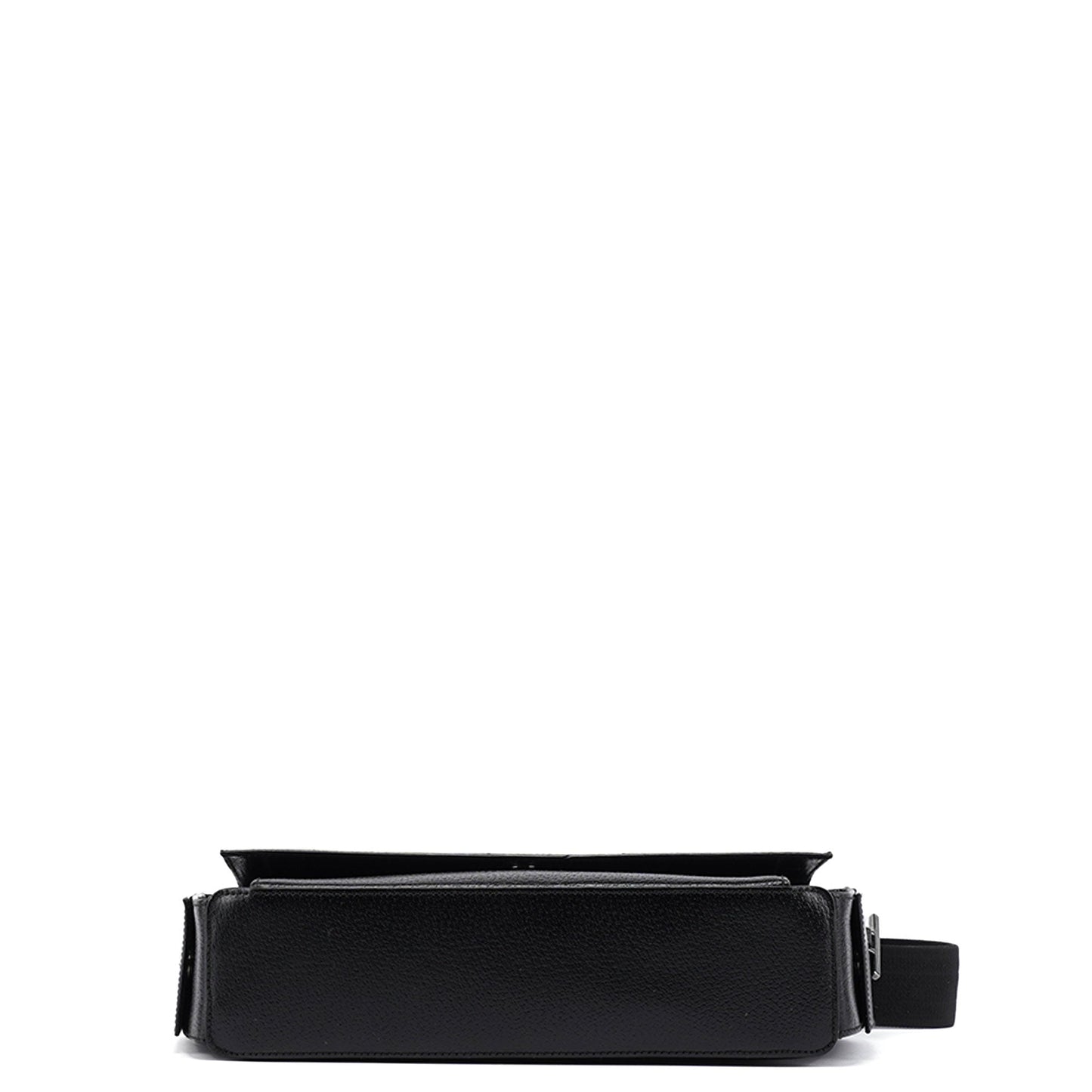 Black Leather Crossbody Shoulder Bag
