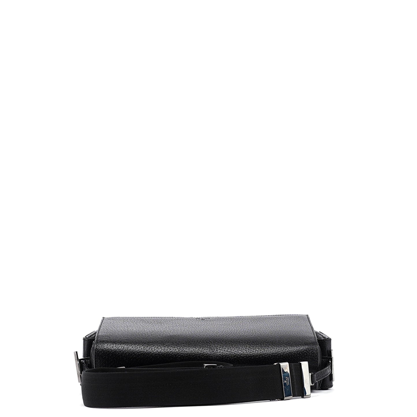 Black Leather Crossbody Shoulder Bag