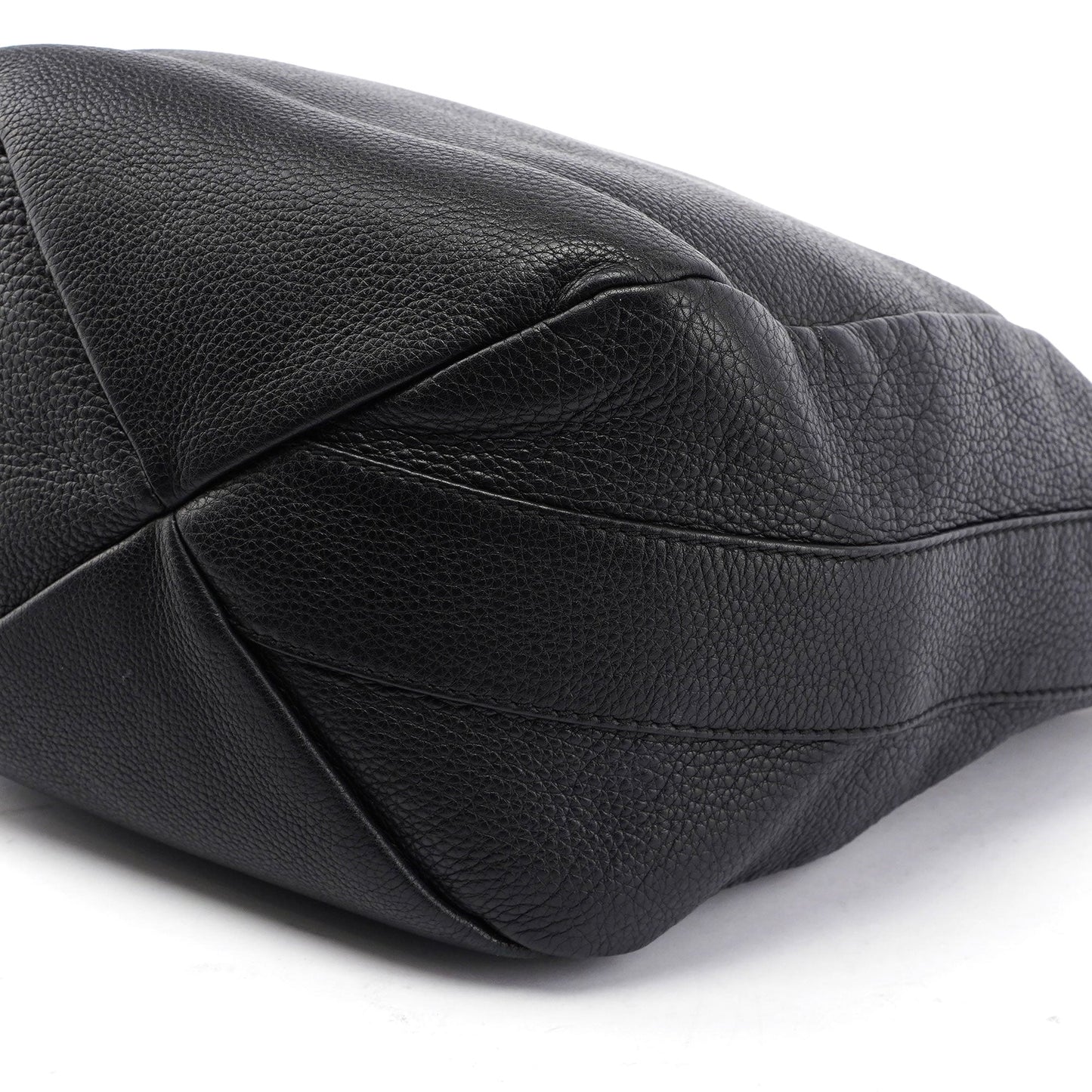 Black Leather Hobo Bag