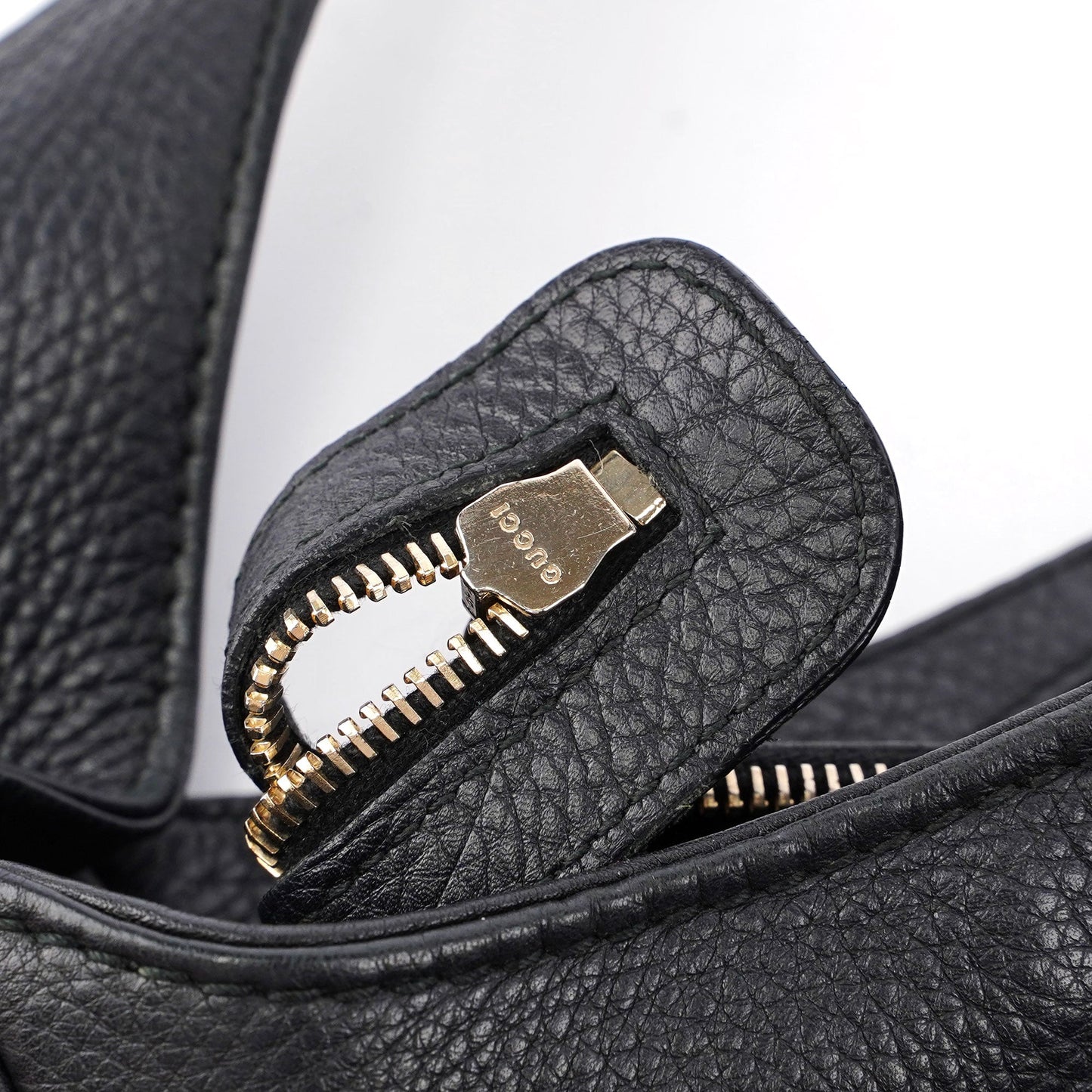 Black Leather Hobo Bag