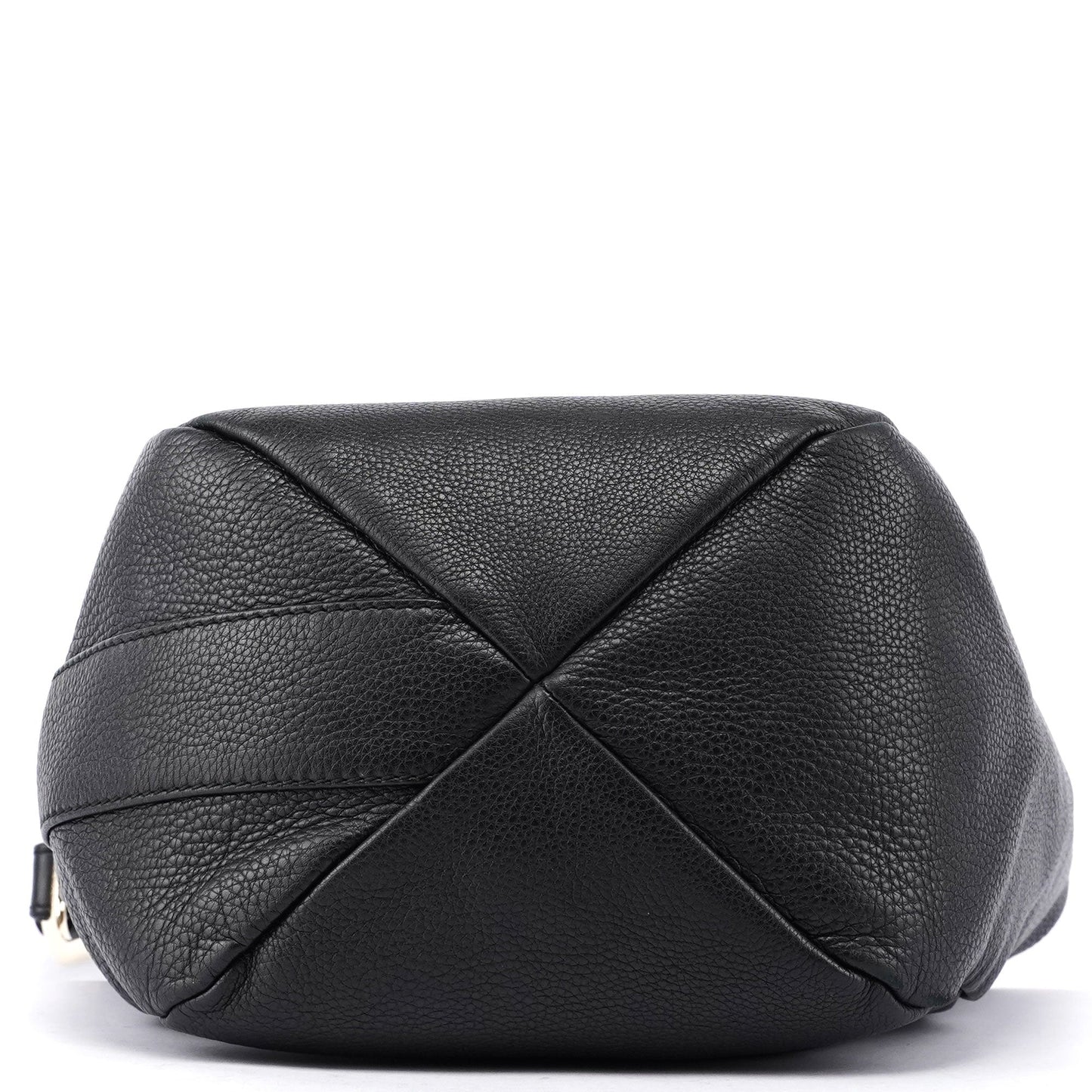 Black Leather Hobo Bag