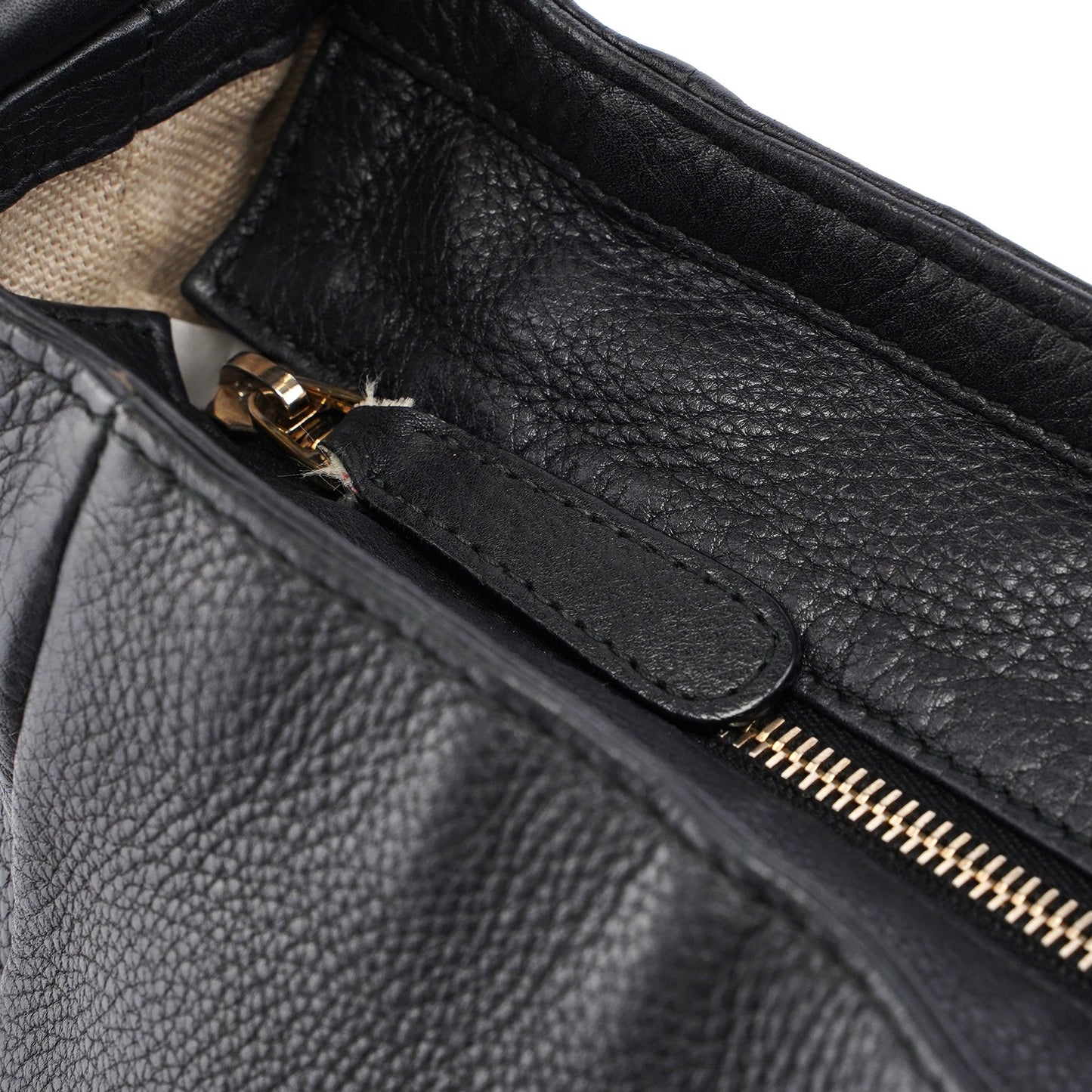 Black Leather Hobo Bag