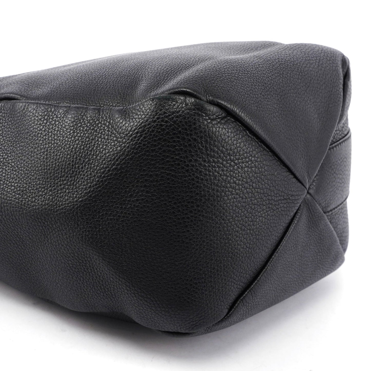 Black Leather Hobo Bag