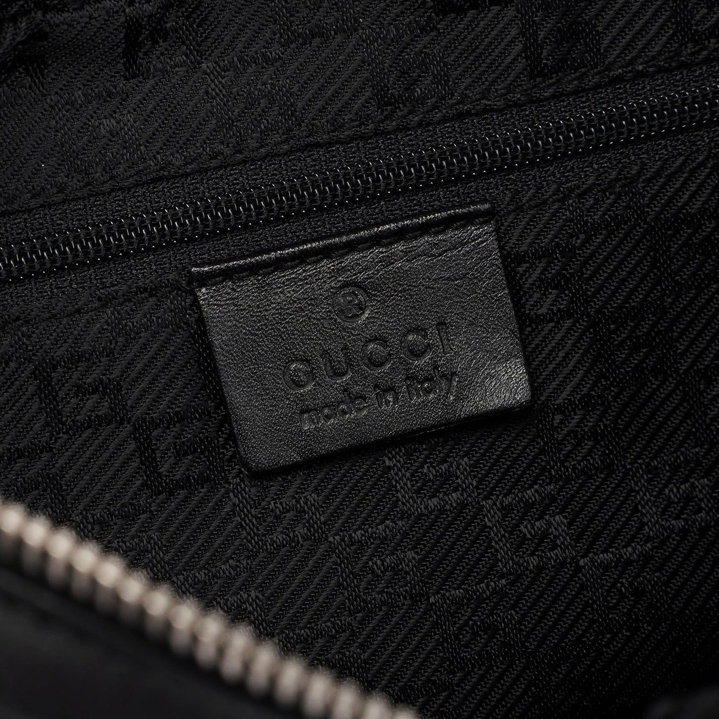 Black Leather Hobo Shoulder Bag