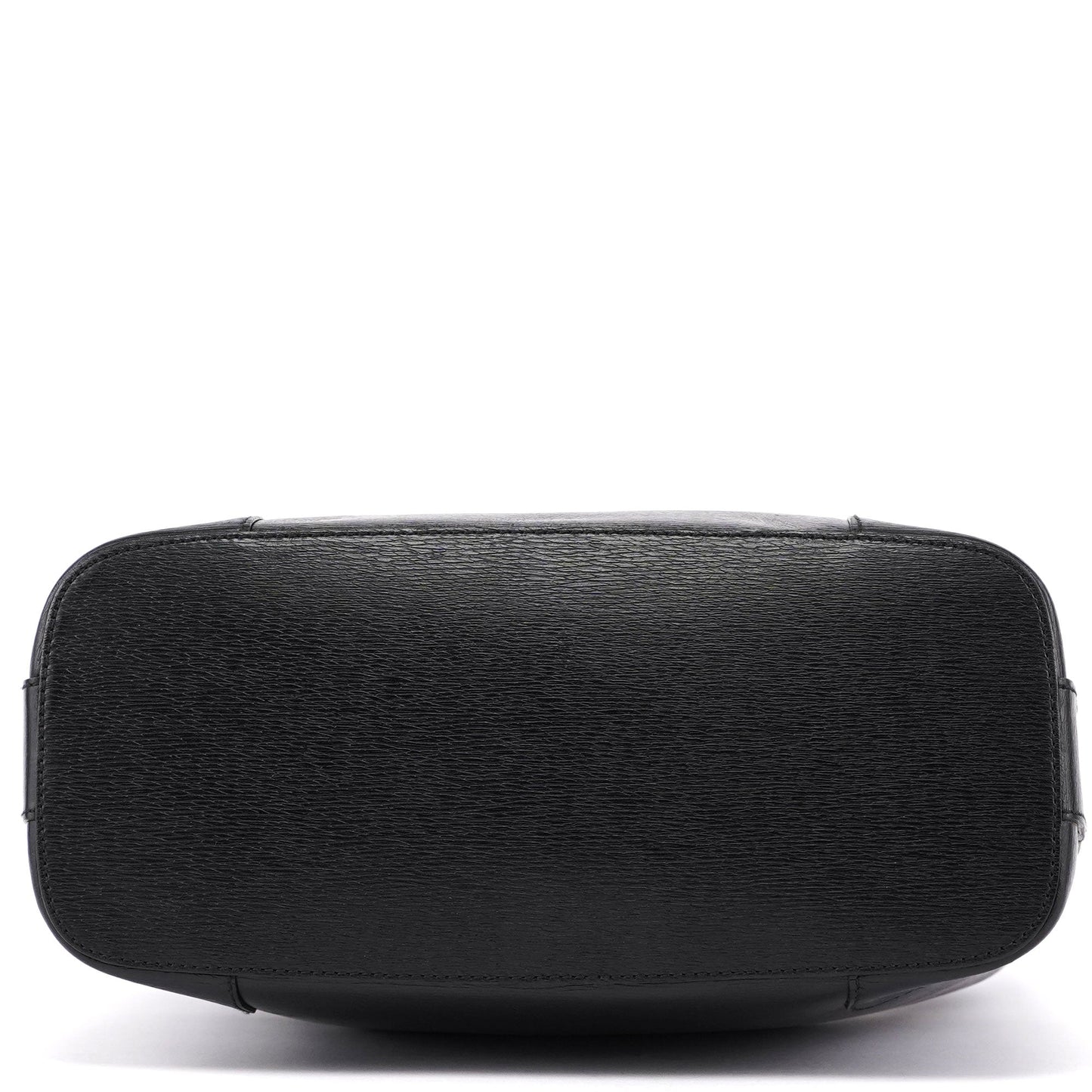 Black Leather Hobo Shoulder Bag