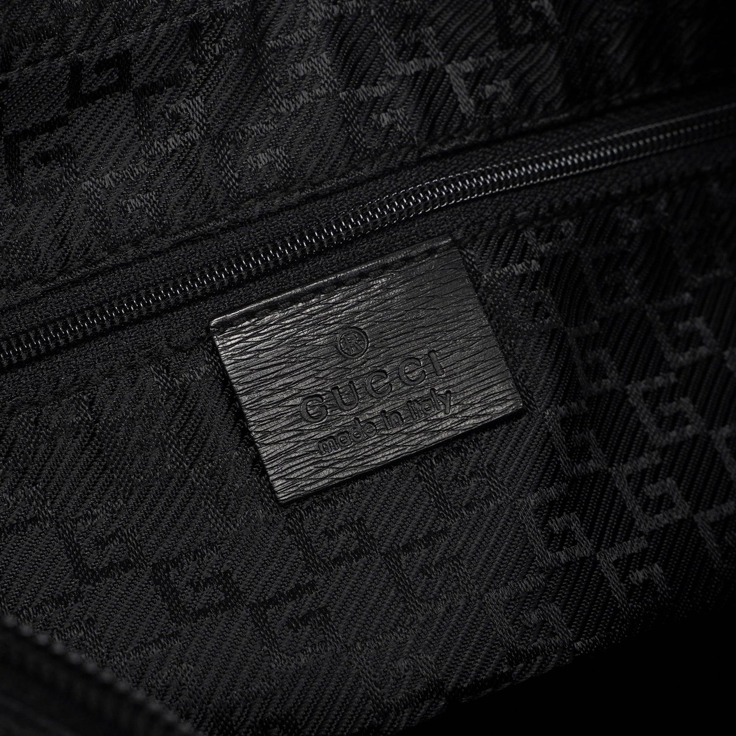 Black Leather Hobo Shoulder Bag