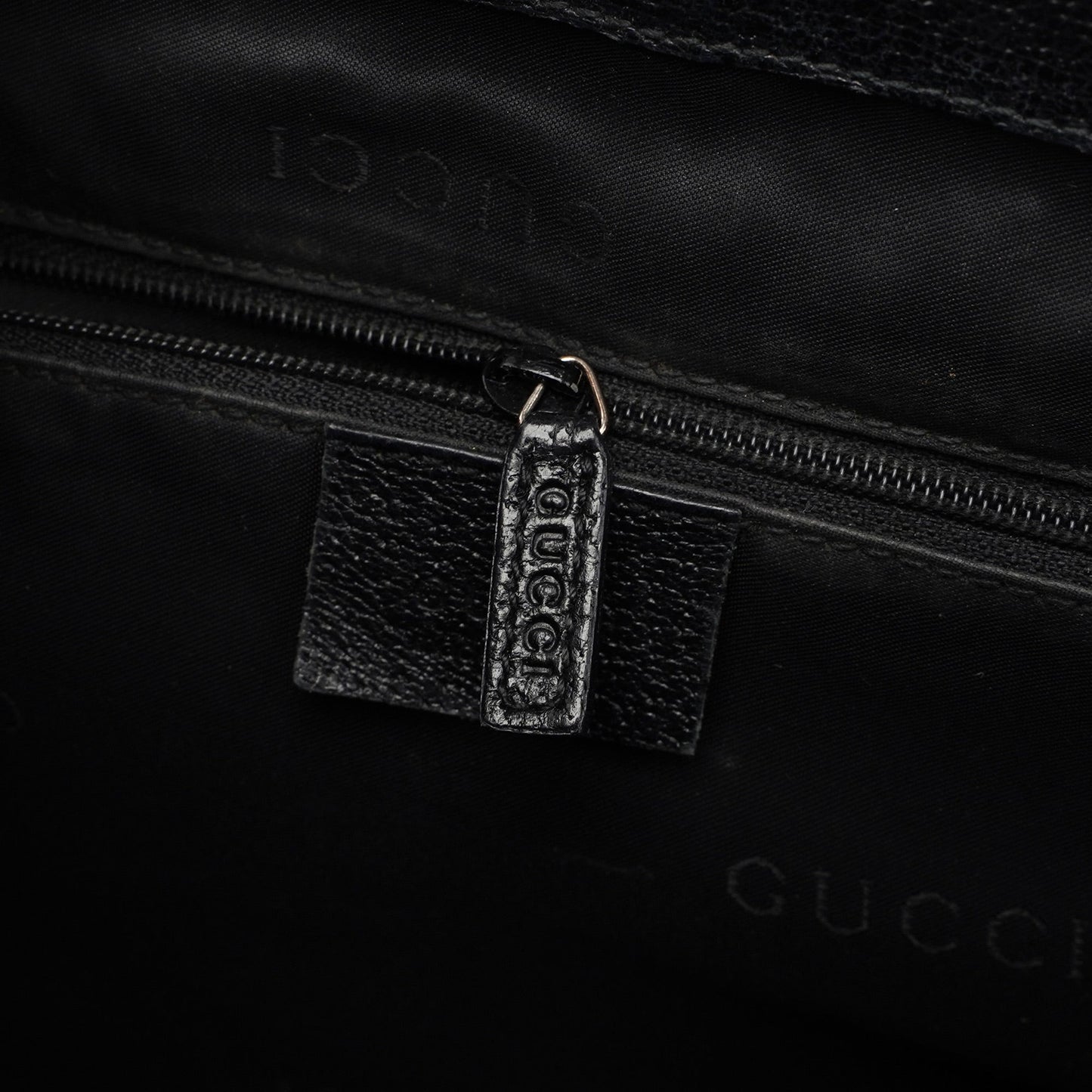 Black Leather Jackie Tote