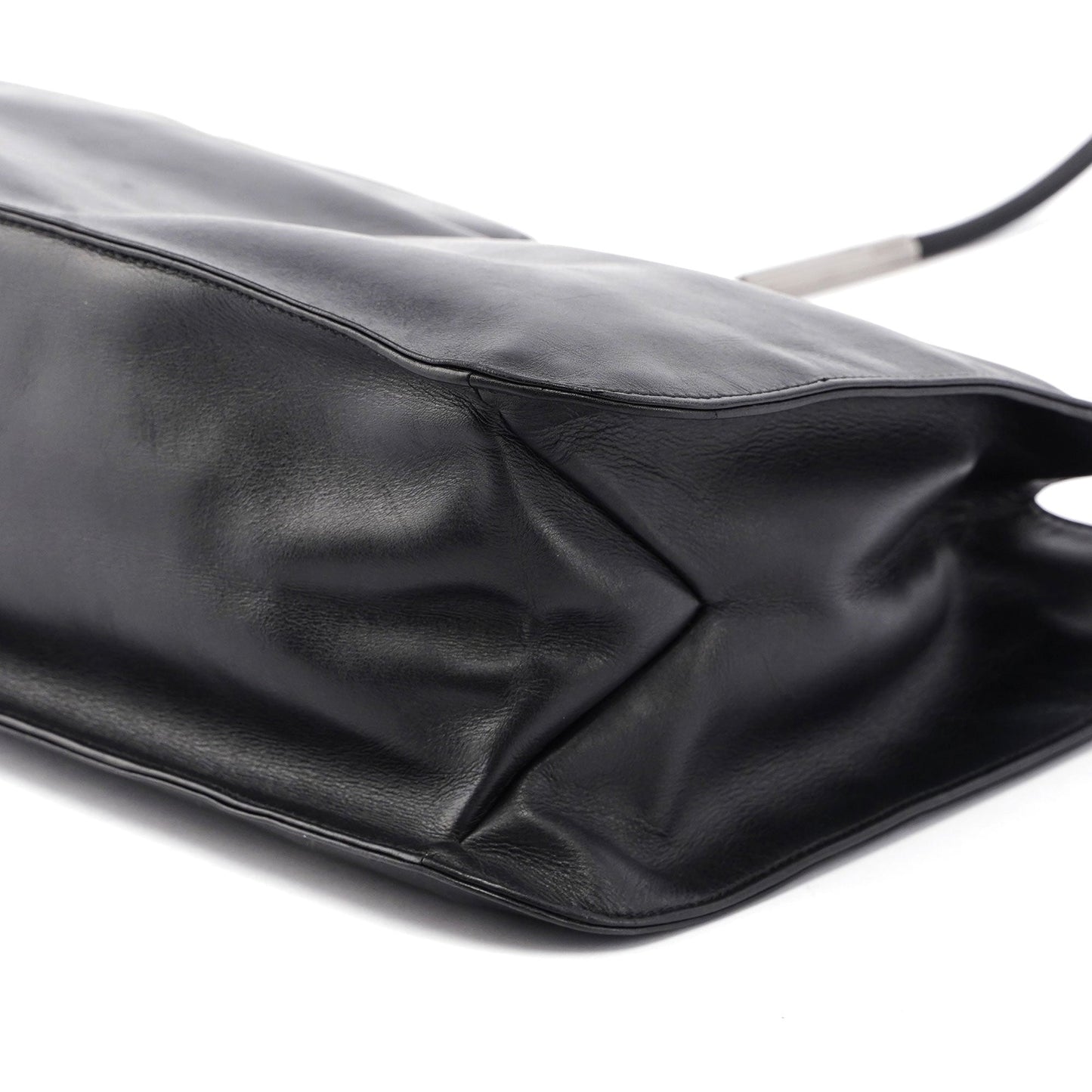 Black Leather Shoulder Bag