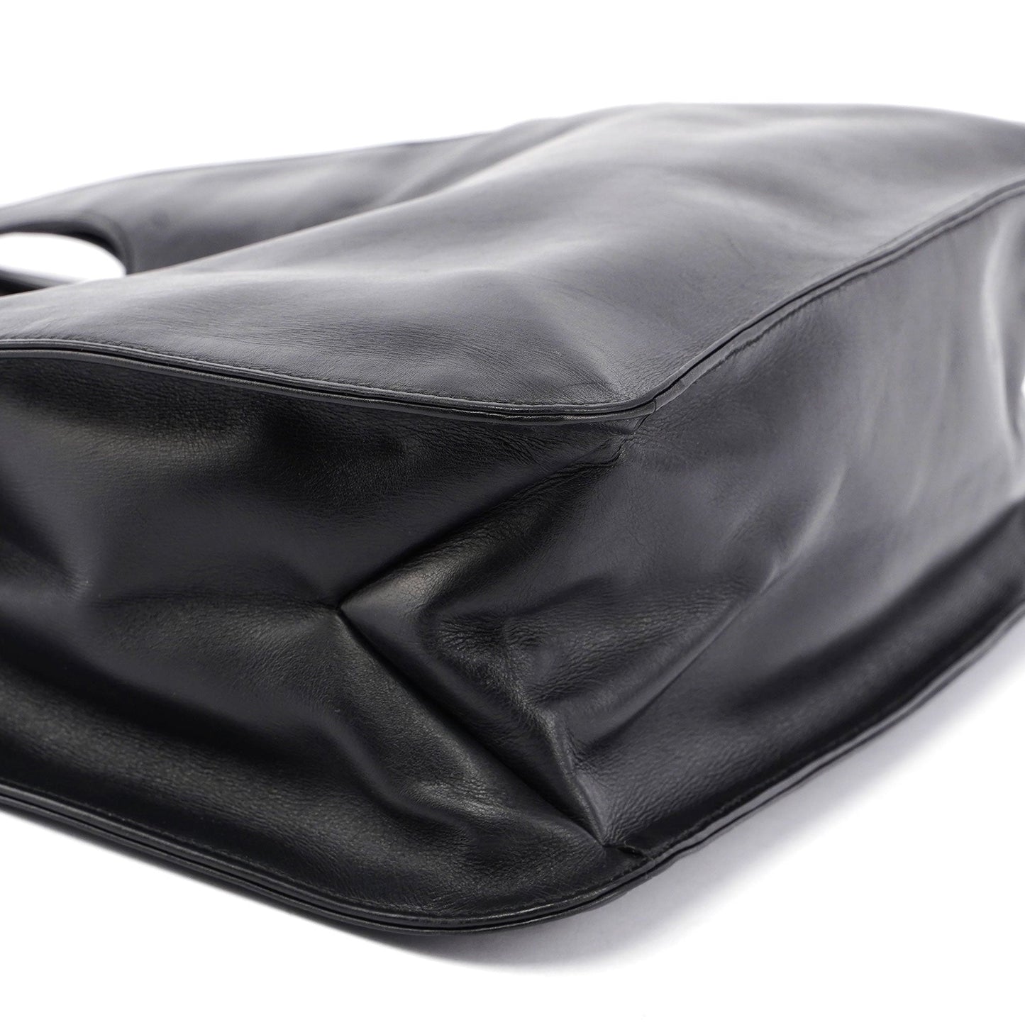 Black Leather Shoulder Bag