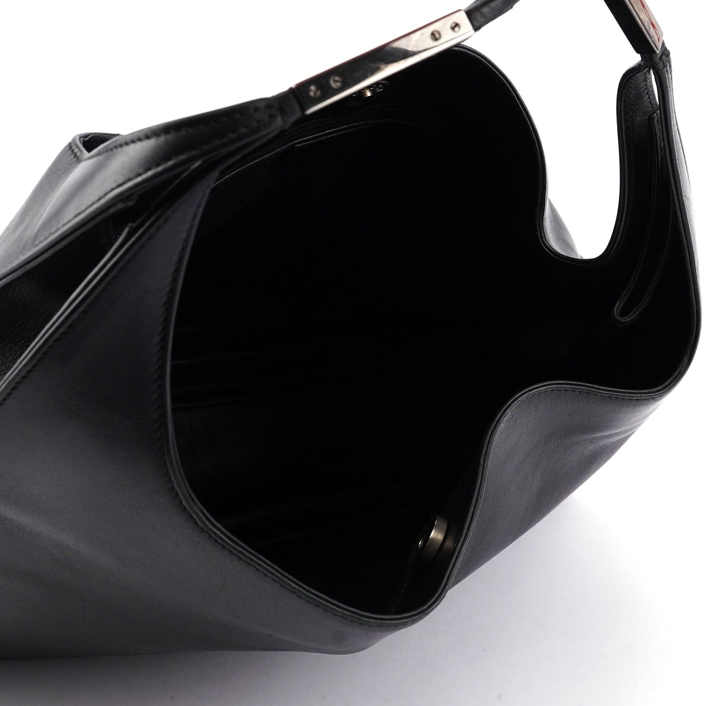 Black Leather Shoulder Bag