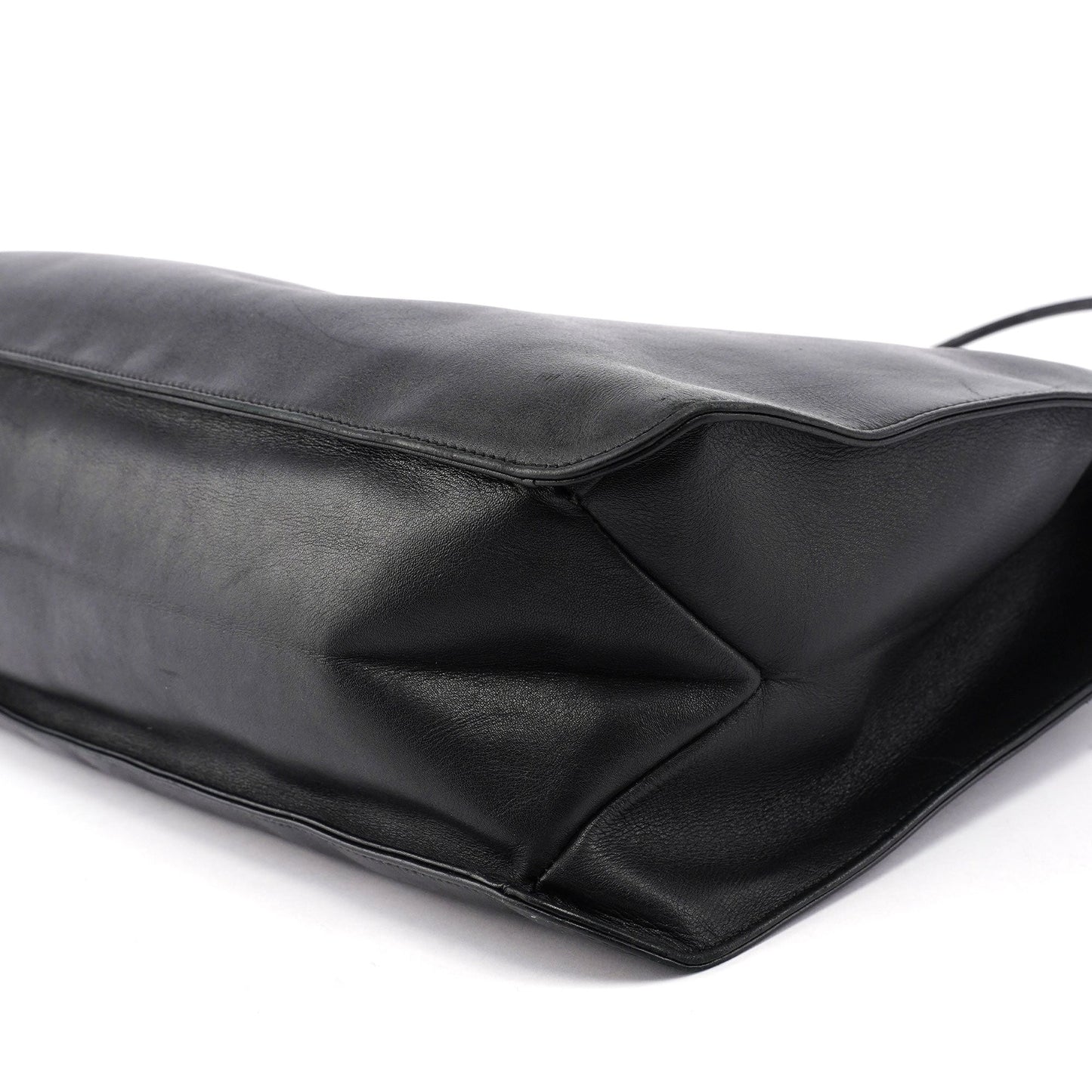 Black Leather Shoulder Bag