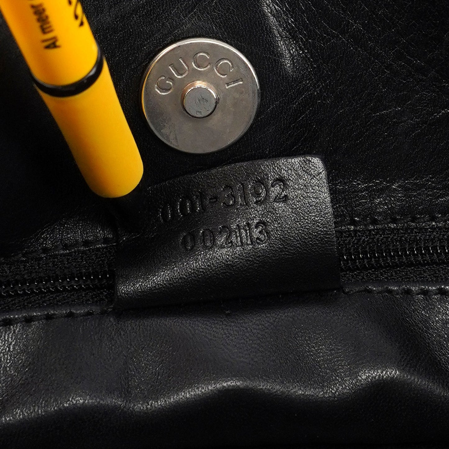 Black Leather Shoulder Bag