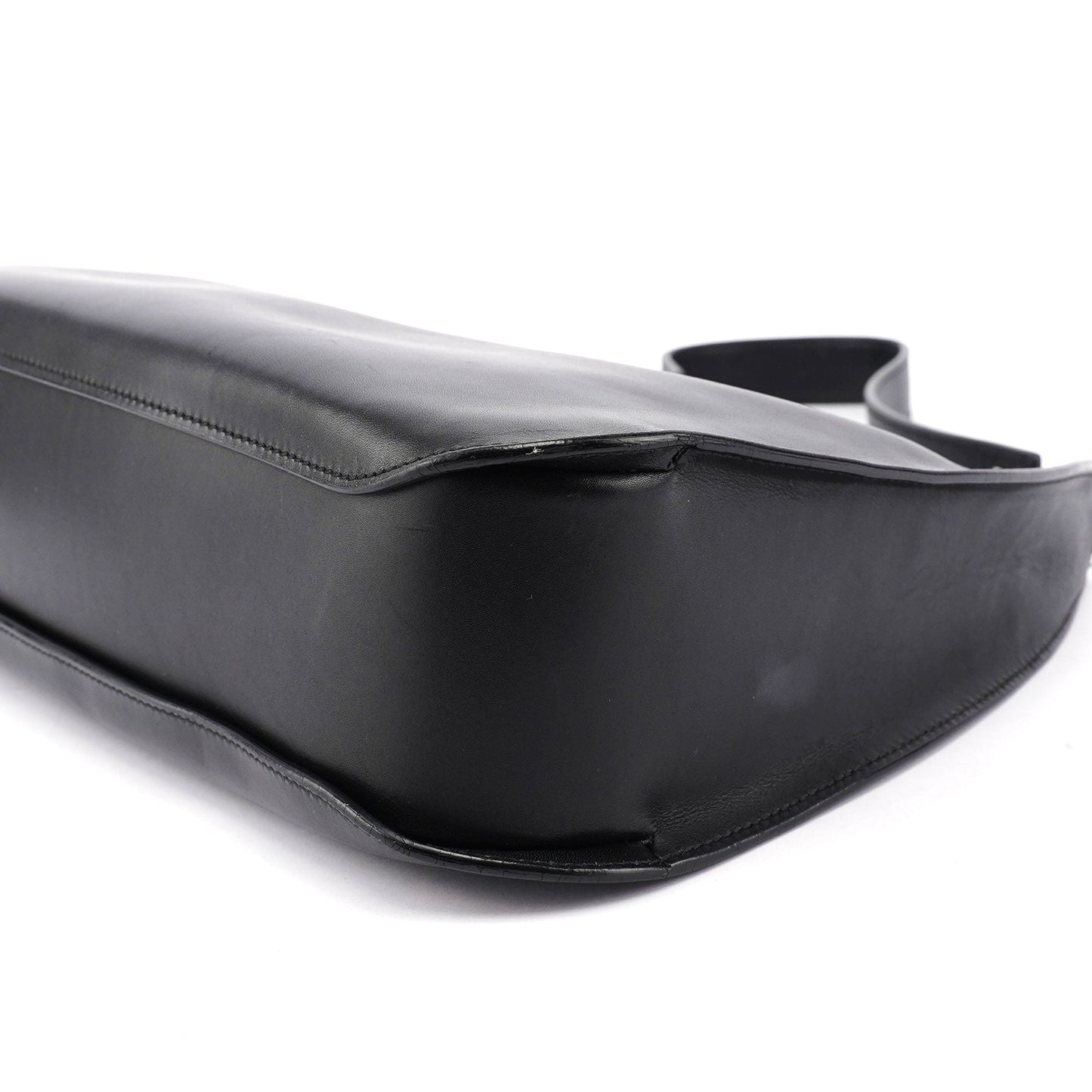 Black Leather Shoulder Bag