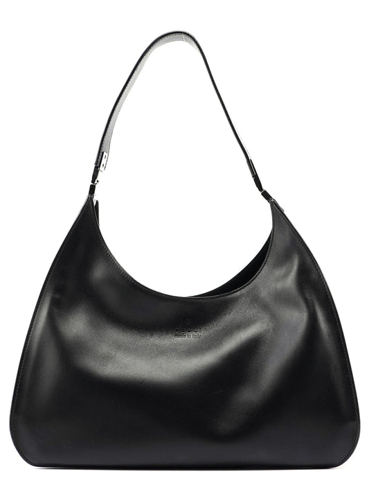 Black Leather Shoulder Bag