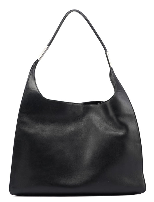 Black Leather Shoulder Bag