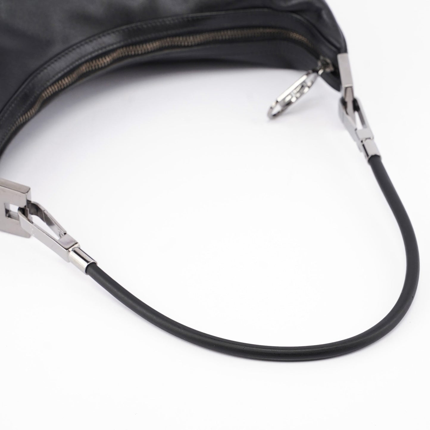 Black Leather Shoulder Bag