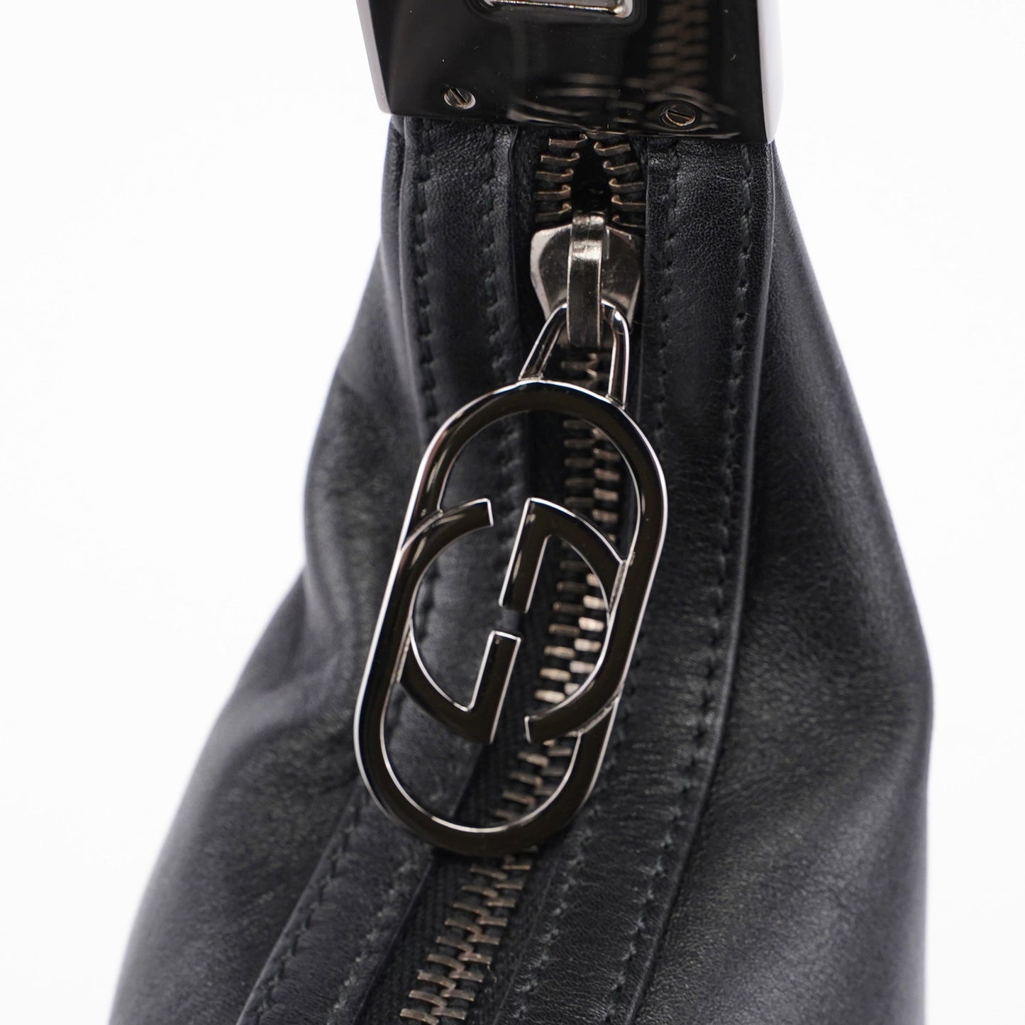 Black Leather Shoulder Bag